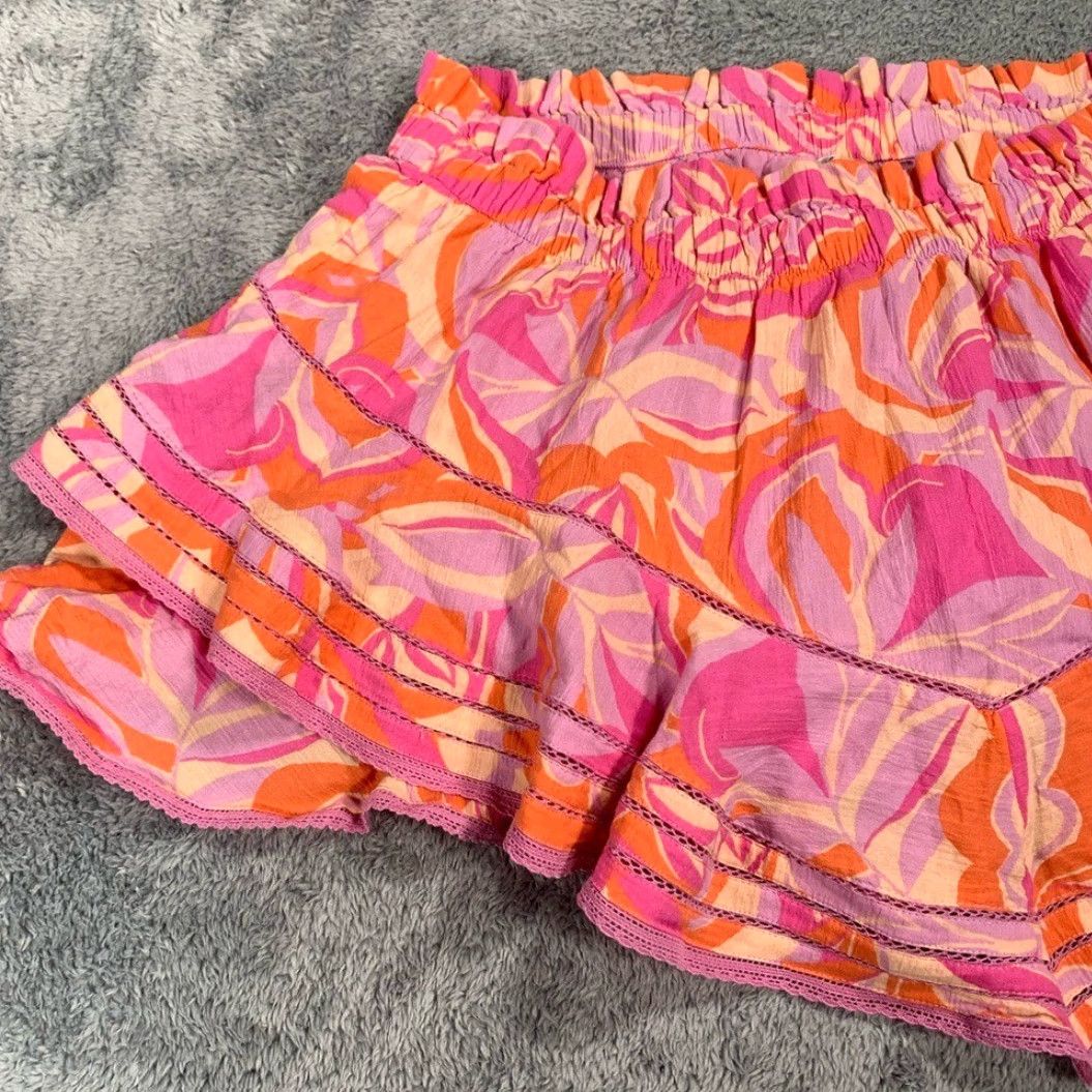 Vintage Aerie Skort Women XL Regular Athletic Pink Orange Ruffled Skort Size ONE SIZE - 3 Thumbnail