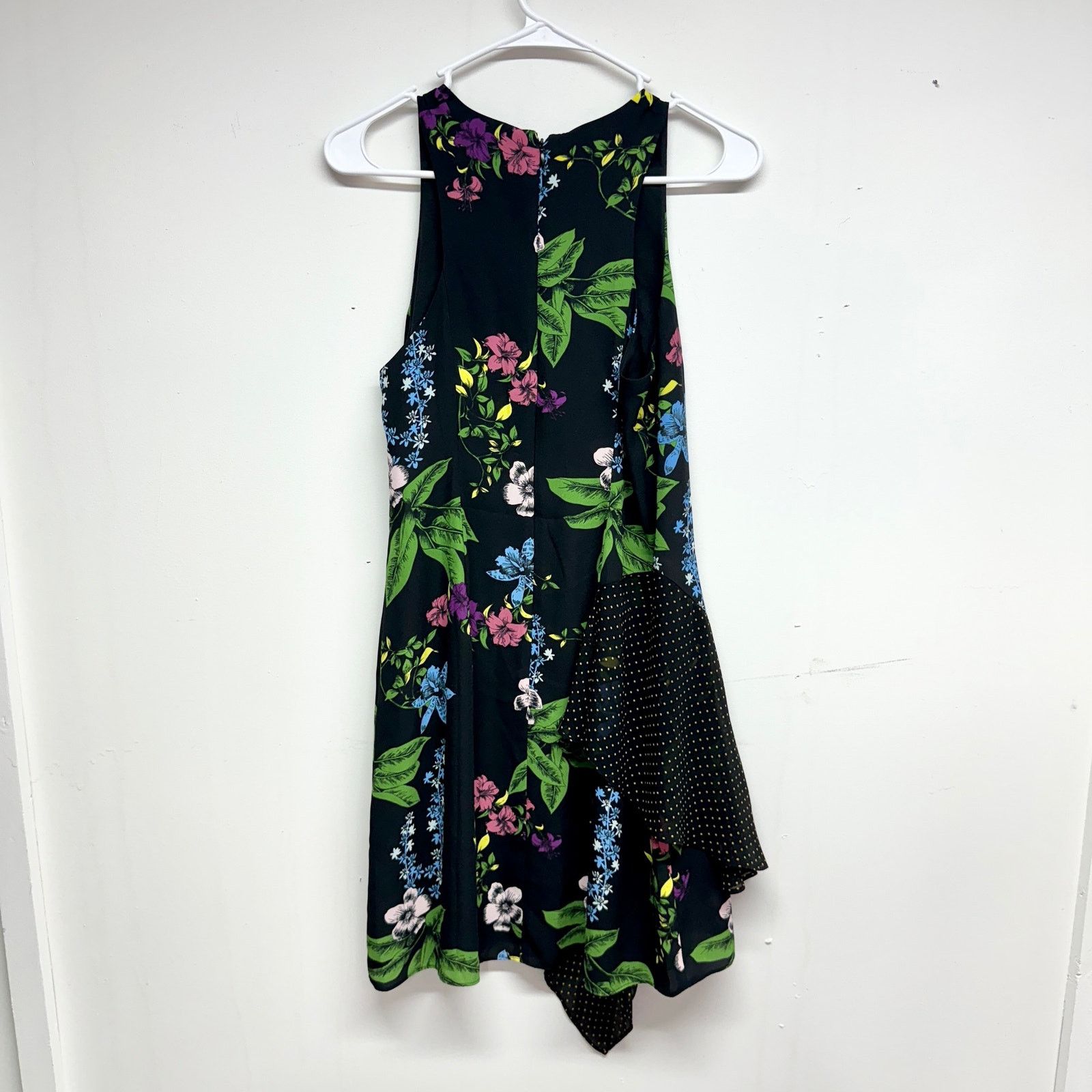Sam Edelman Sam Edelman Floral Sleeveless Mixed Media Side Drape Size 4 Size S / US 4 / IT 40 - 4 Thumbnail