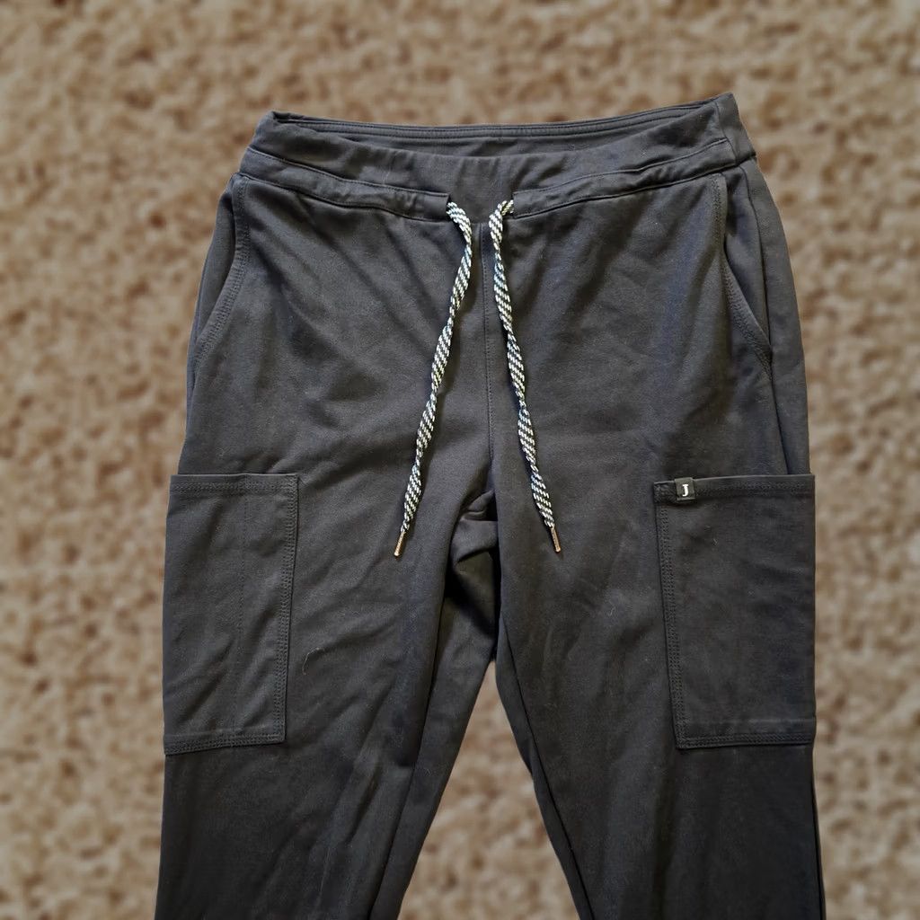 Vintage Jaanuu Pants Womens Medium Black Pull On Pockets Nursing Medical Basic Comfort Size 32" / US 10 / IT 46 - 1 Thumbnail