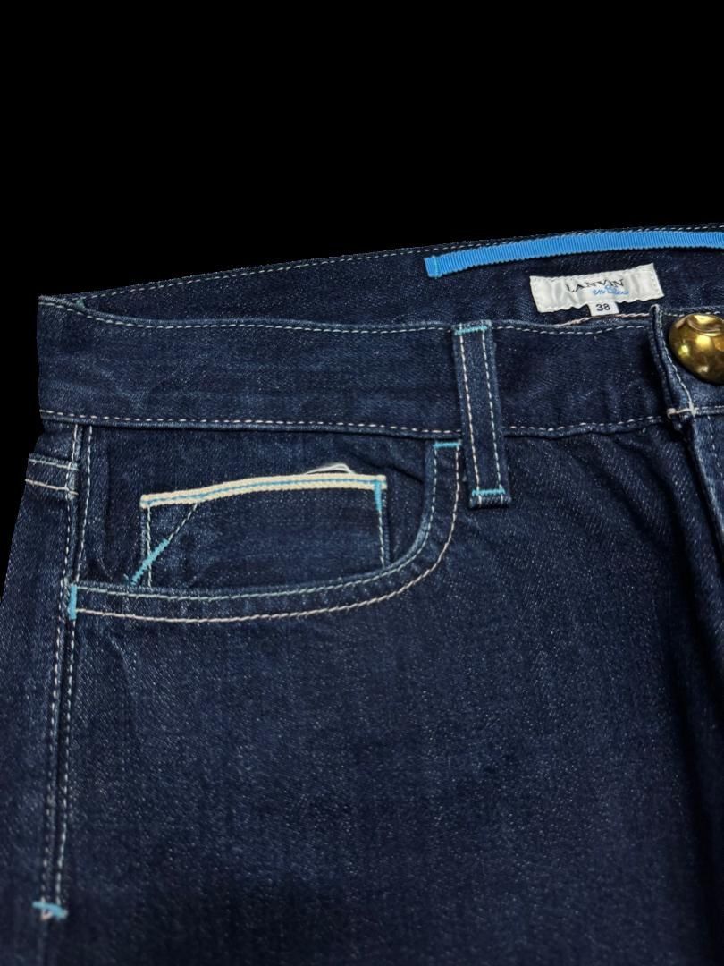 Lanvin Selvedge Jeans Lanvin En Bleu Rare line Color Selvedge Jeans Size US 29 - 3 Thumbnail