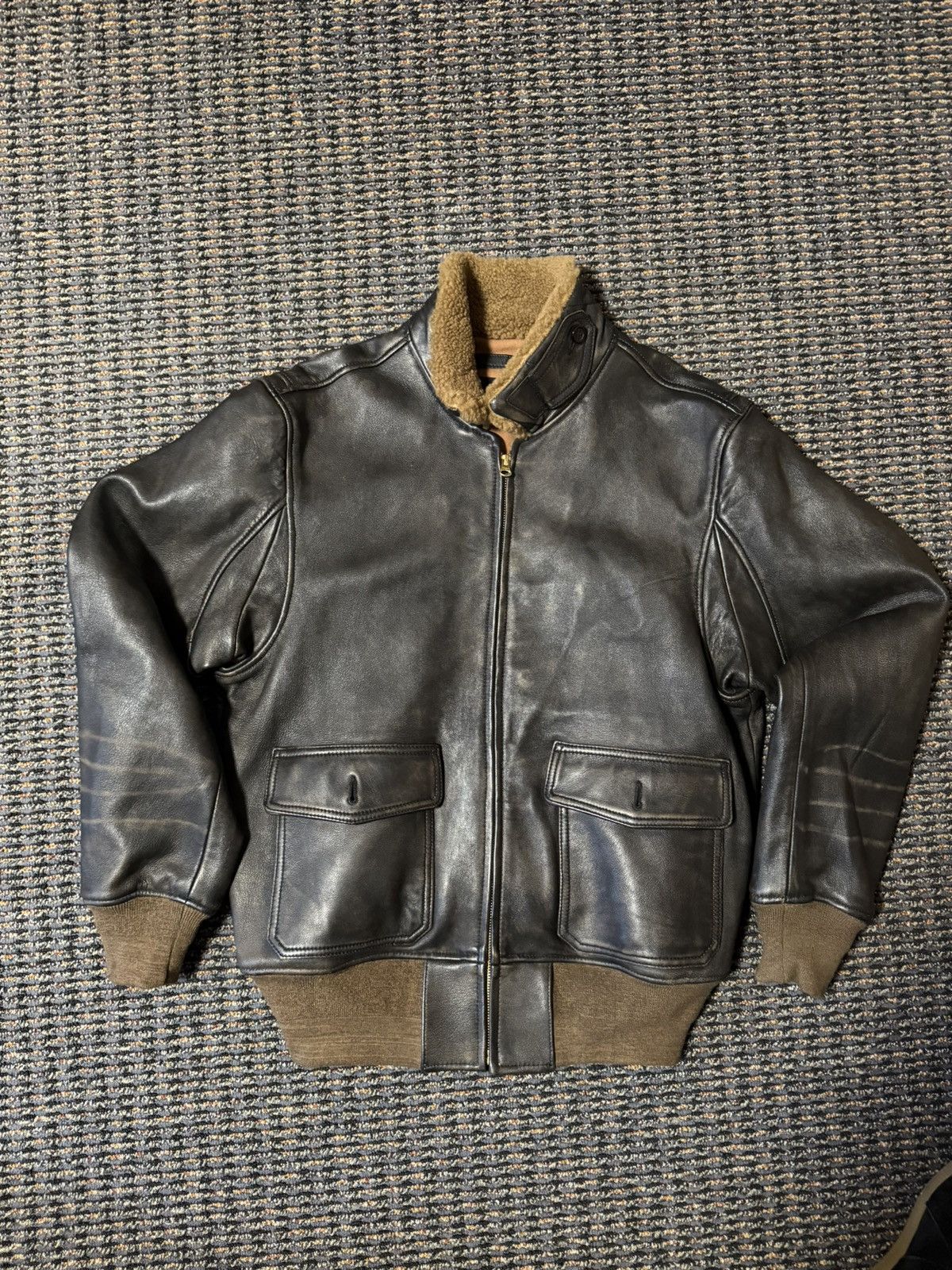 Quince Quince Men's Leather Jacket Size US L / EU 52-54 / 3 - 1 Thumbnail