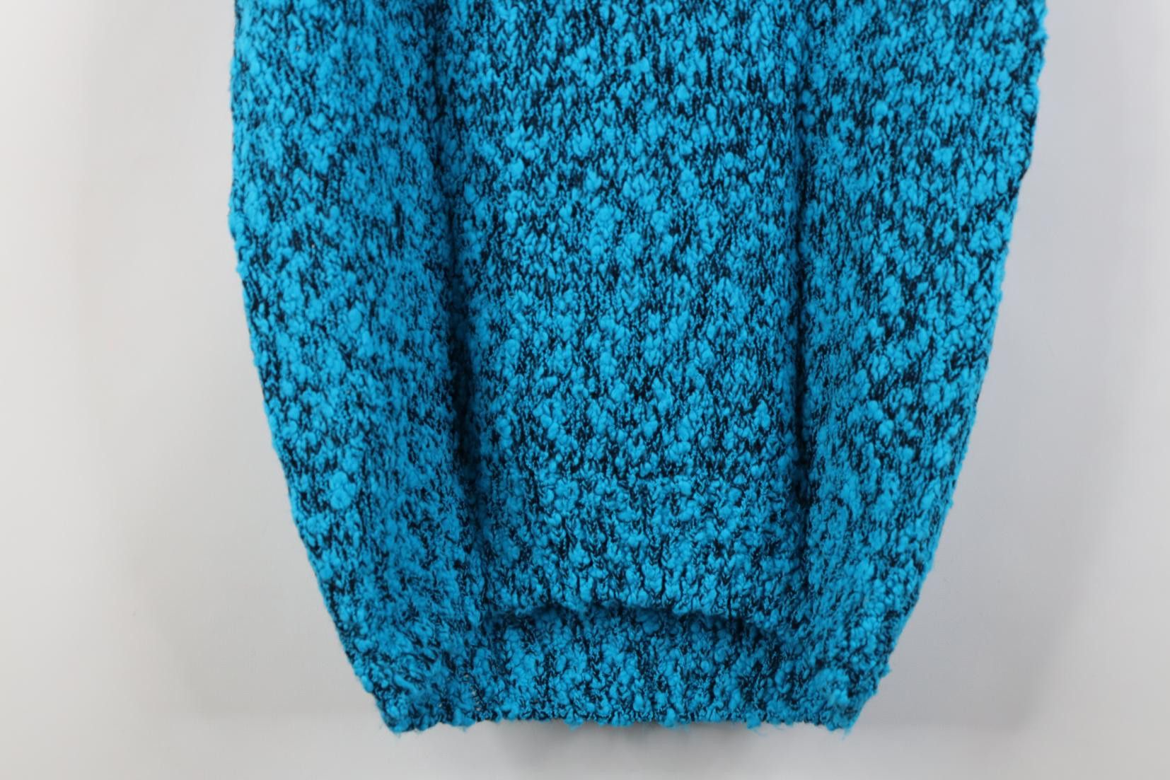 Vintage Vintage 80s 90s Flower Dolman Short Sleeve Knit Sweater Blue Size S / US 4 / IT 40 - 9 Thumbnail