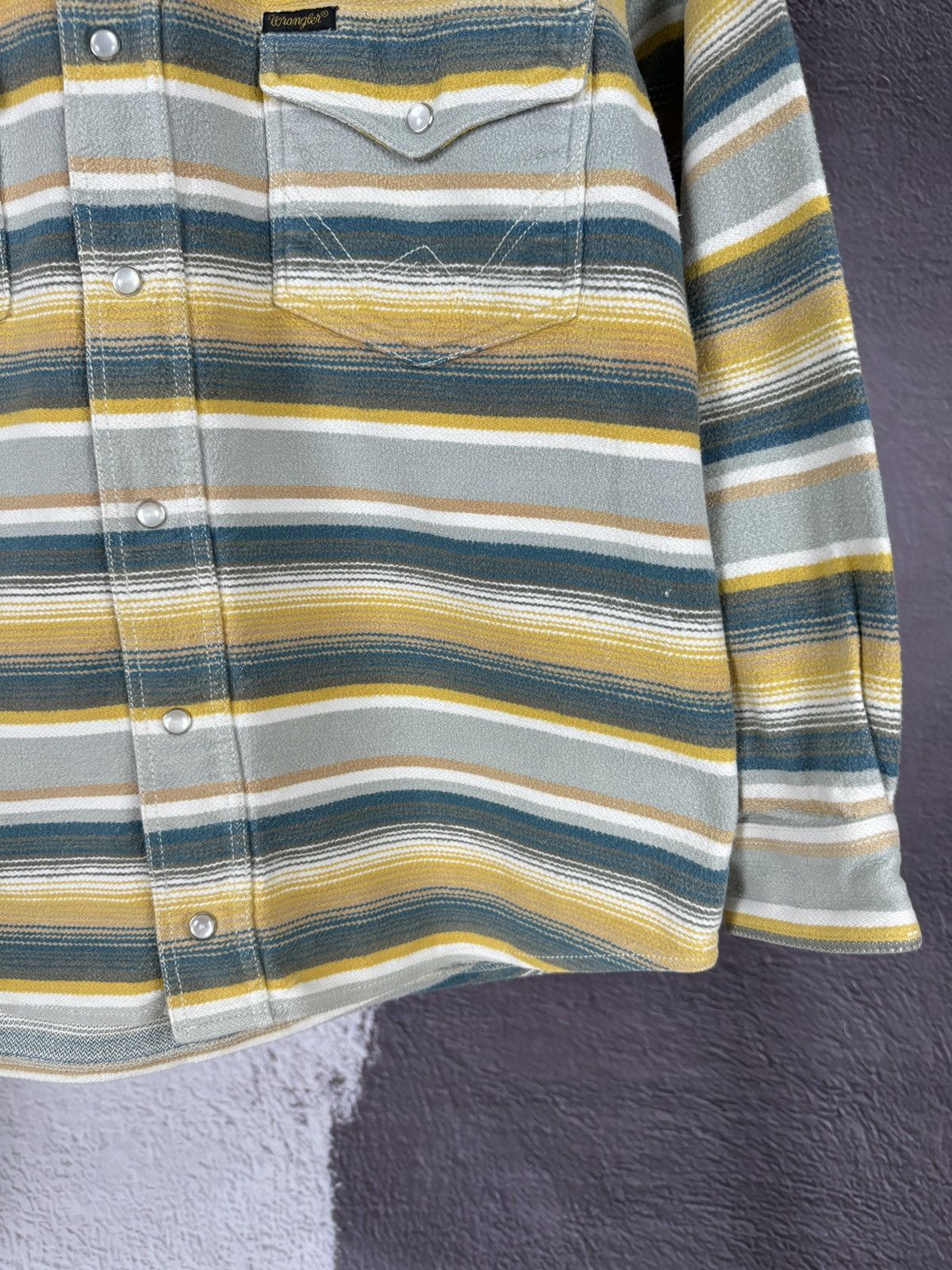 Vintage Wrangler vintage Authentic Western Jeans striped shirt Size US S / EU 44-46 / 1 - 5 Thumbnail