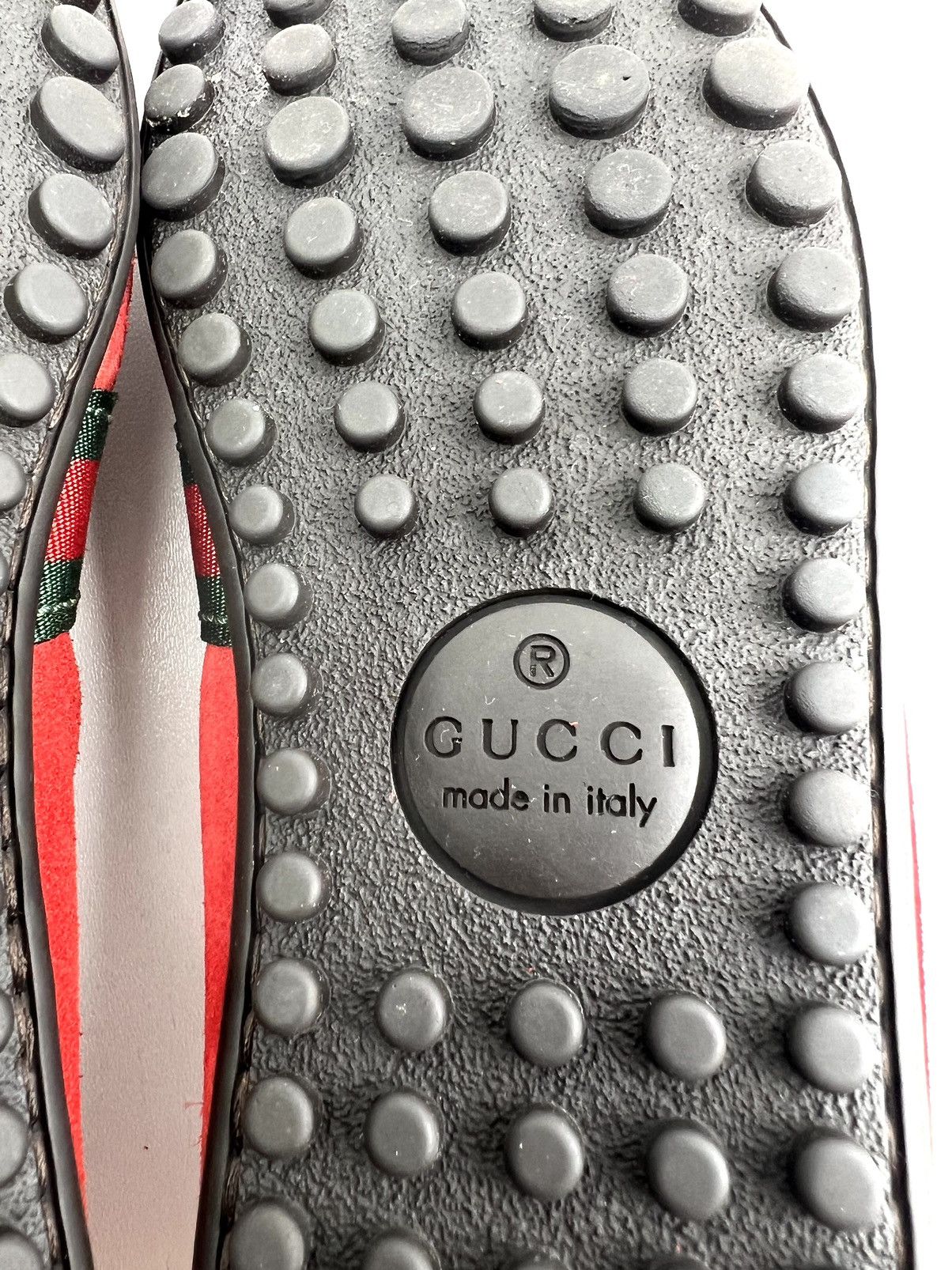 Gucci GUCCI Loafers Drivers Leather Shoes Web Stripe Red Men's Size US 8.5 / EU 41-42 - 15 Thumbnail