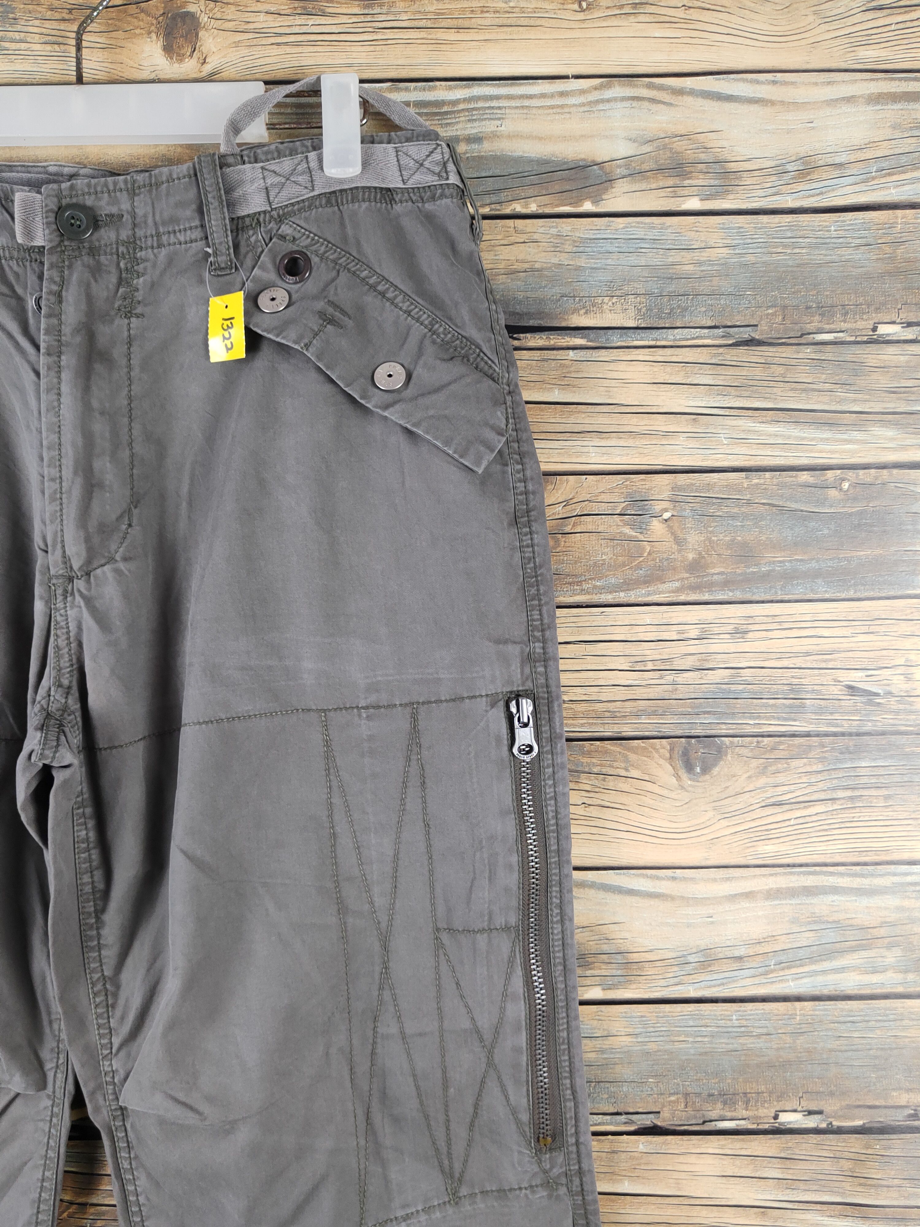 Japanese Brand DL Public Space 1 Olive Multipocket Cargo Pants #1322 Size US 34 / EU 50 - 5 Thumbnail