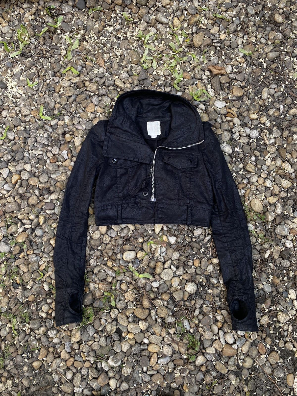 Avant-Garde Diesel Space Cropped Long Sleeves Denim Jacket