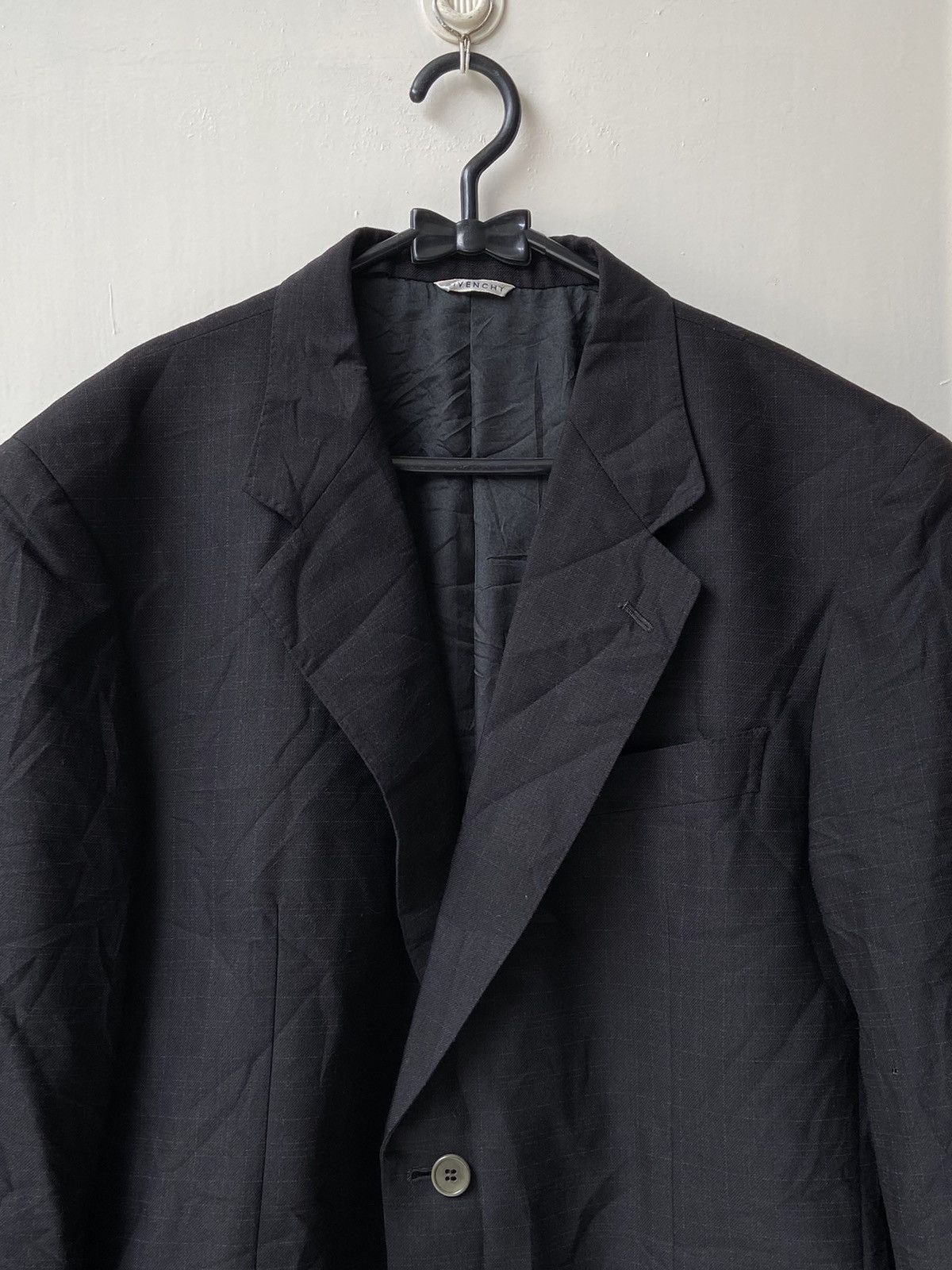 Givenchy MONSIEUR By GIVENCHY Black Suit Size 54L - 3 Thumbnail