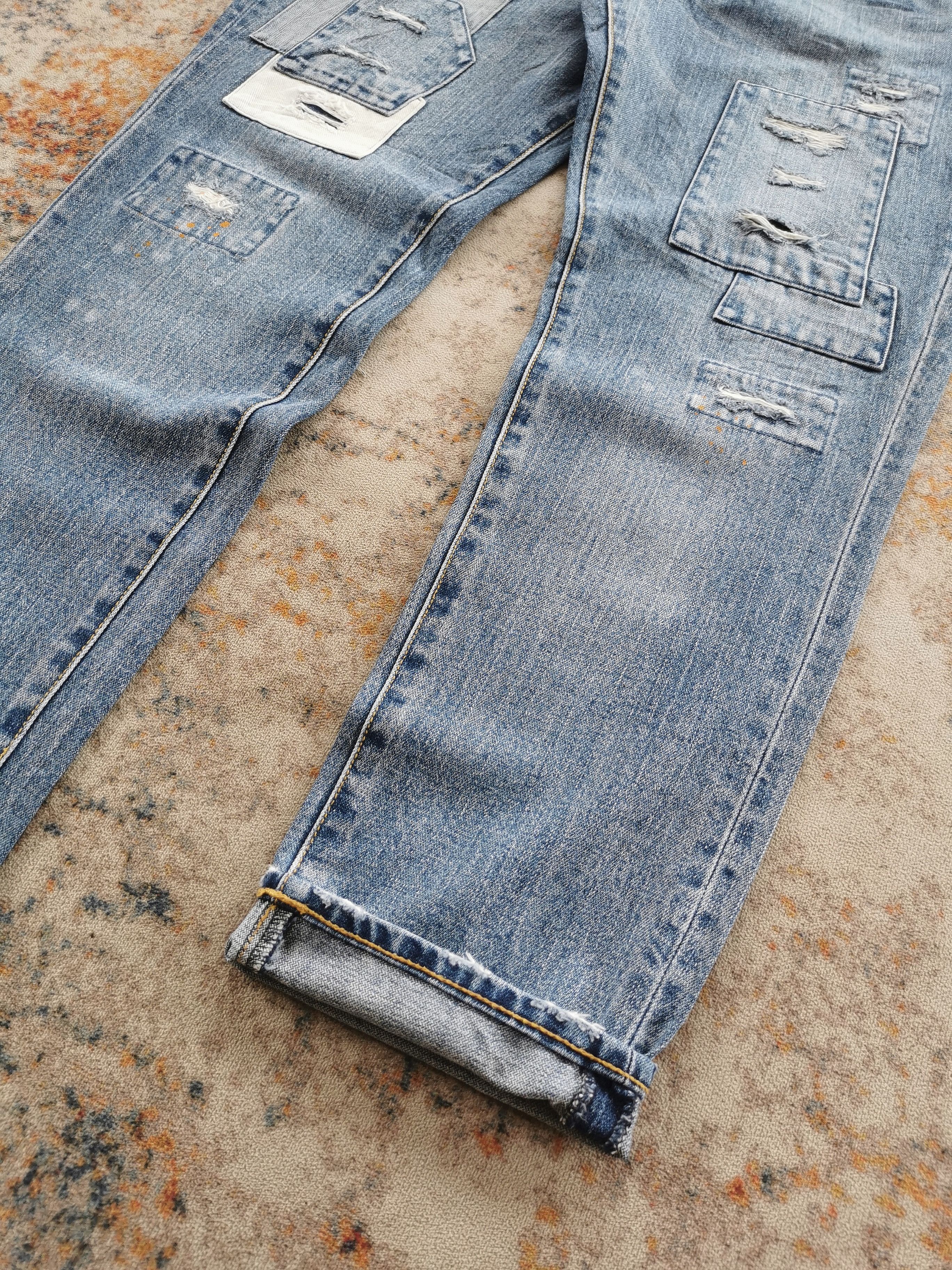 Kapital Rag Machine Patchwork Jeans Style Look Kapital Size US 34 / EU 50 - 4 Thumbnail