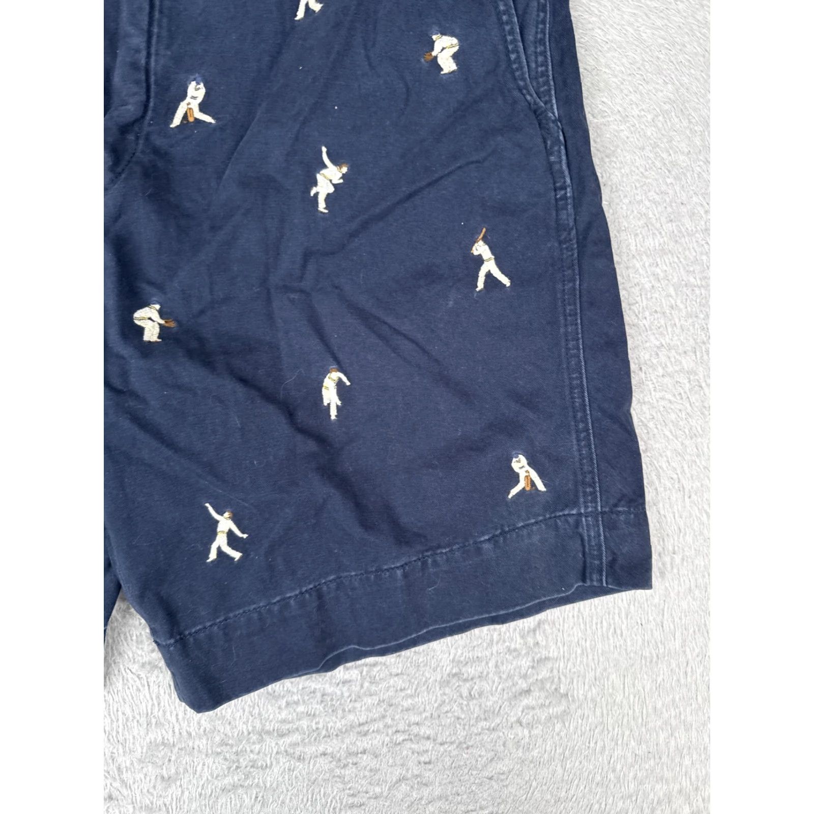 Polo Ralph Lauren Polo Ralph Lauren Shorts Mens 40 Blue Chino Cricket Player Embroidered Casual Size US L / EU 52-54 / 3 - 3 Thumbnail