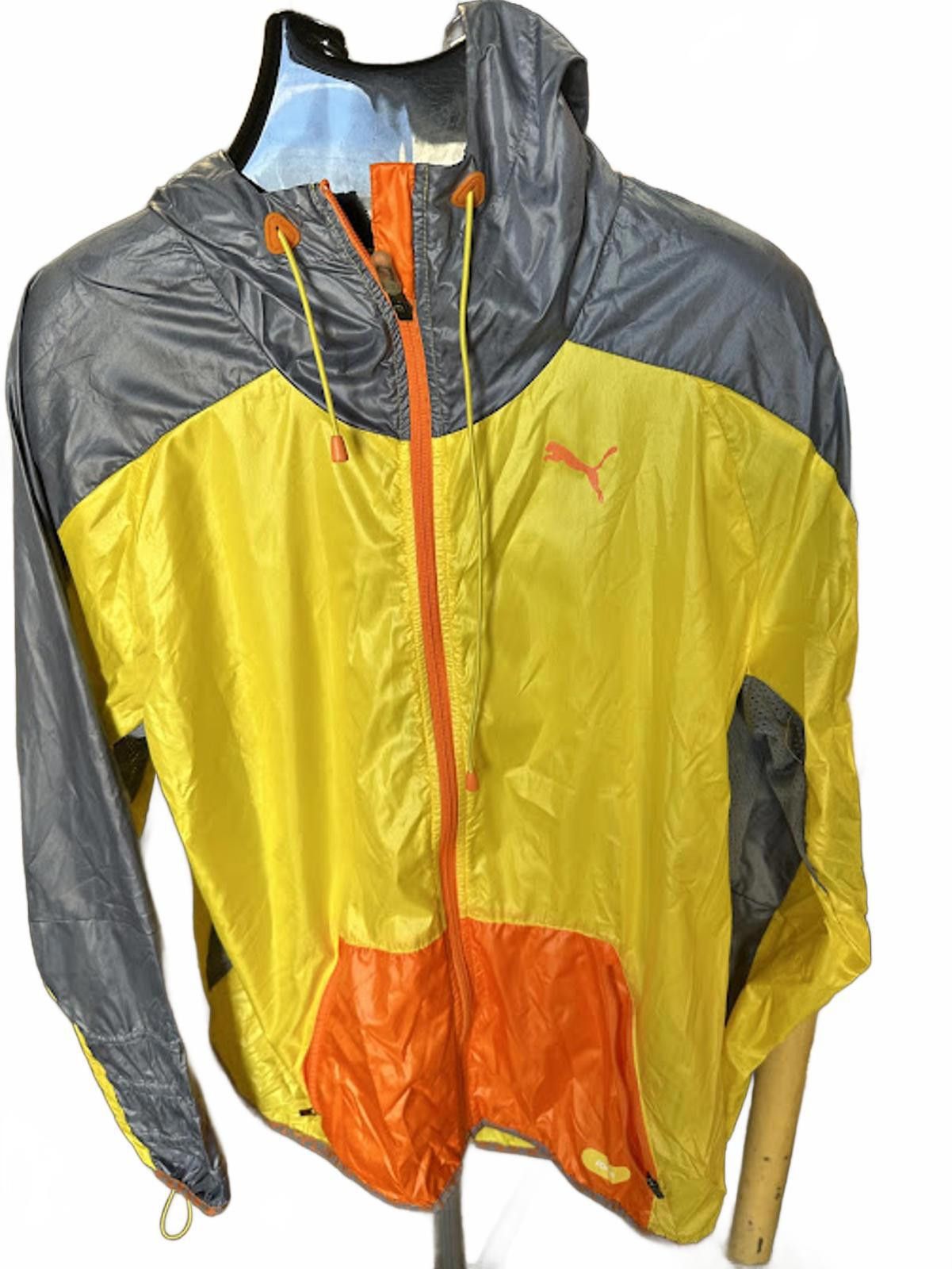 Puma Puma Sport Lifestyle Yellow Gray Windbreaker L Size US L / EU 52-54 / 3 - 1 Thumbnail