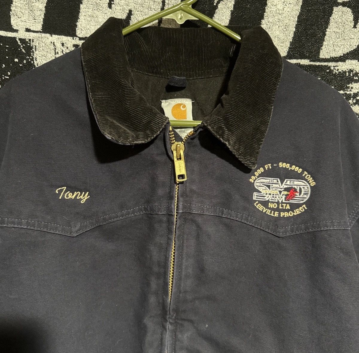 Carhartt VTG Carhartt J14 MDT Midnight Blue Santa Fe Jacket Sz 2XL Size US XXL / EU 58 / 5 - 4 Thumbnail