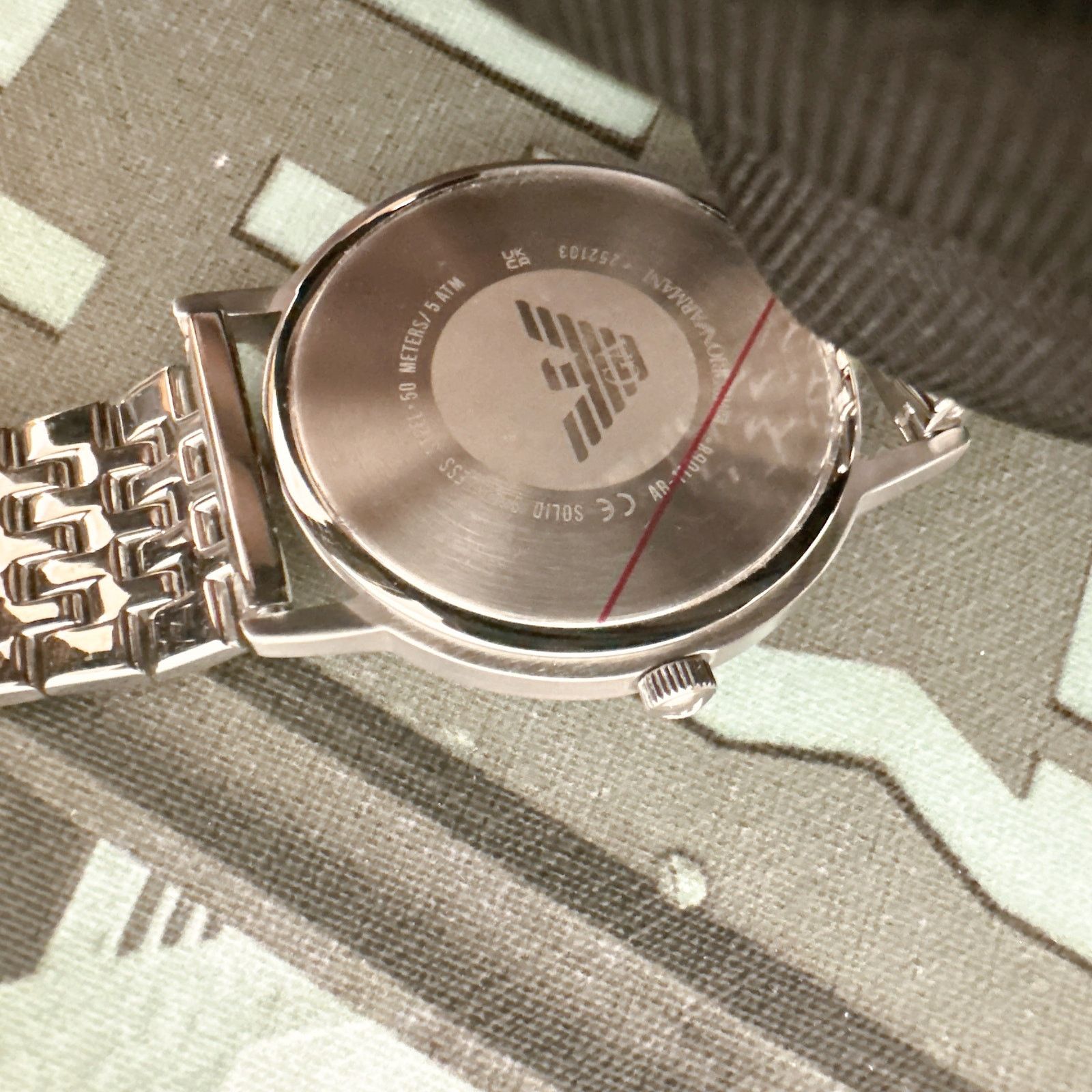 Emporio Armani Emporio Armani AR11068 Kappa Quartz Grey Dial Silver Mesh Size ONE SIZE - 4 Thumbnail