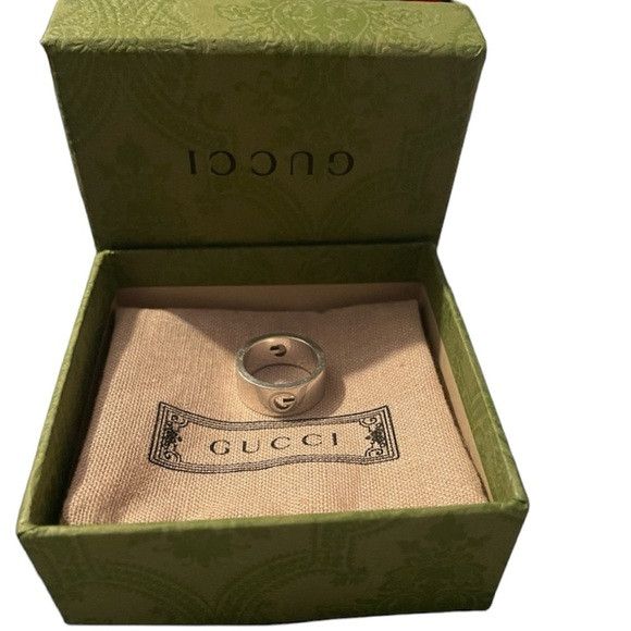 Gucci GUCCI STENCILED CUT-OUT G RING Size ONE SIZE - 1 Thumbnail