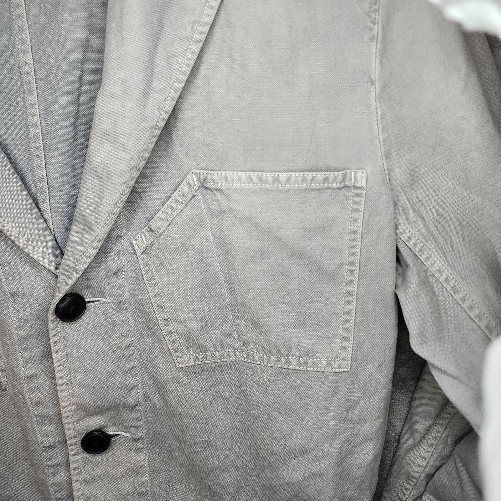 Onassis Onassis Men's Large Gray Slim 4 Front Pocket Field Jacket Size US L / EU 52-54 / 3 - 8 Thumbnail