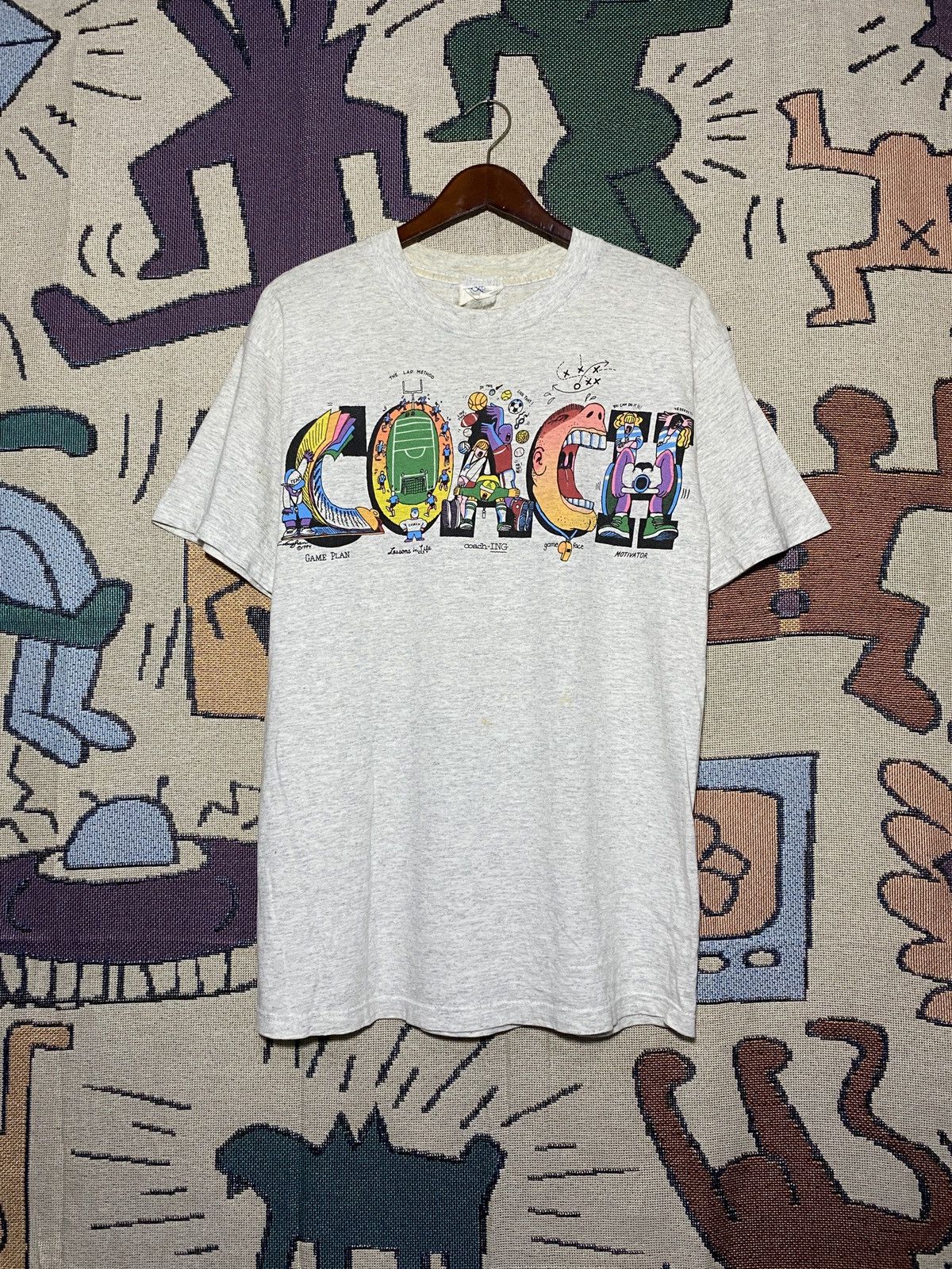 Designer × Vintage Coach Vintage Tees Art Game Plan 1994 Size US M / EU 48-50 / 2 - 1 Thumbnail