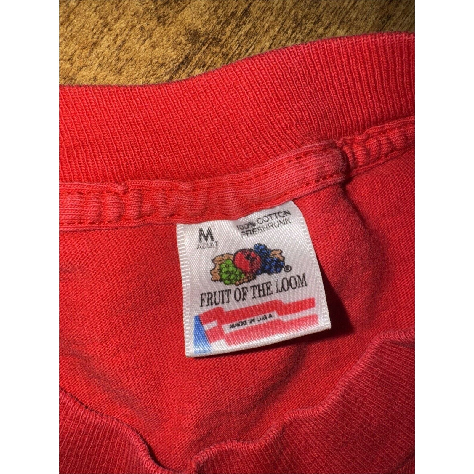 Fruit Of The Loom × Vintage Vintage Marine Corps Single Stitch T-Shirt Red Med 19x26.5 Size US M / EU 48-50 / 2 - 5 Thumbnail