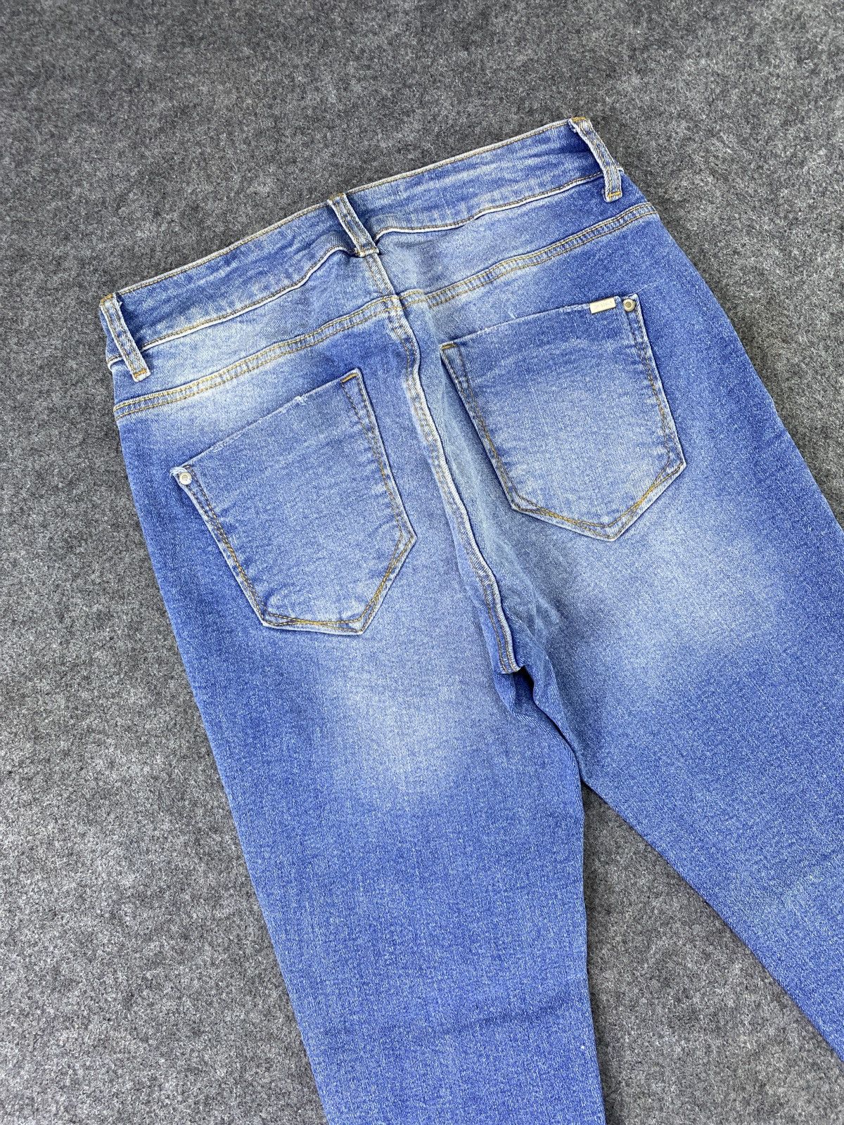 Jean × Zara Zara Side Stripe Skinny Blue Wash Jeans-J1136 Size 26" / US 2 / IT 38 - 6 Thumbnail
