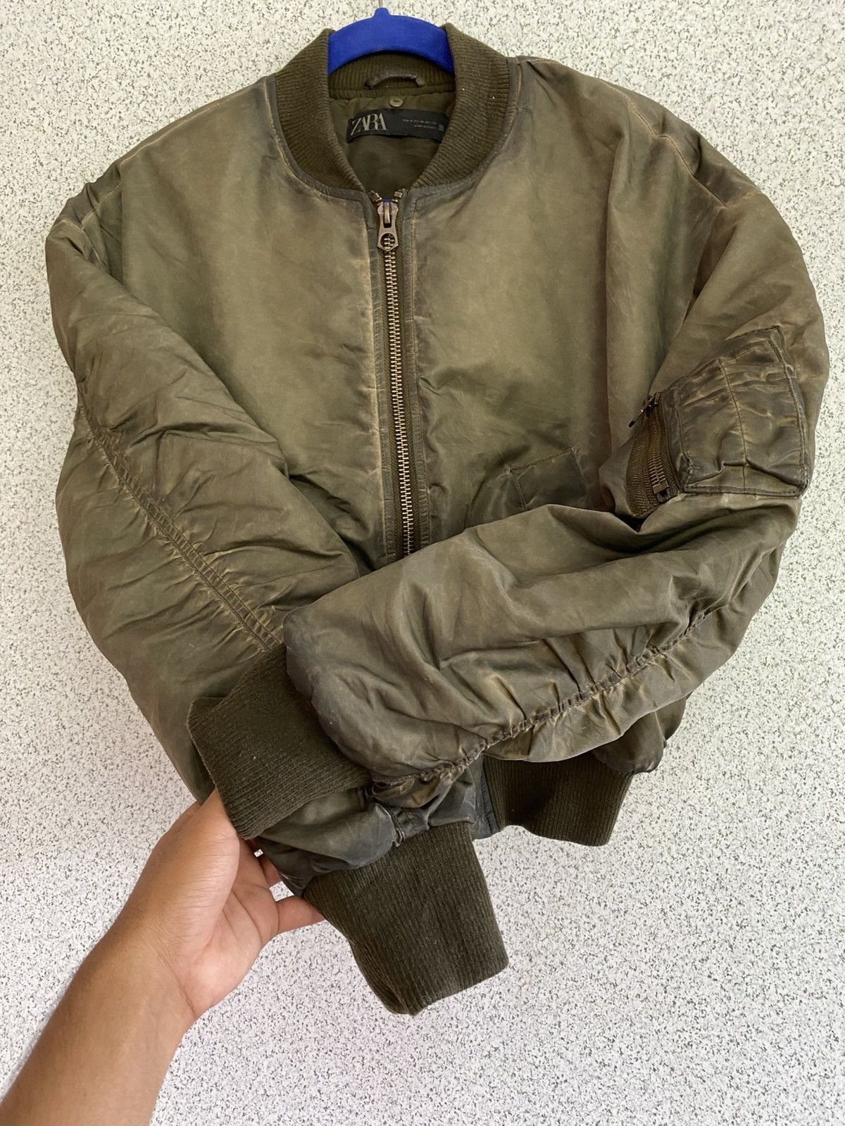 Zara ZARA Basic Military Bomber Jacket Alpha Croptop for Women Size M / US 6-8 / IT 42-44 - 8 Thumbnail