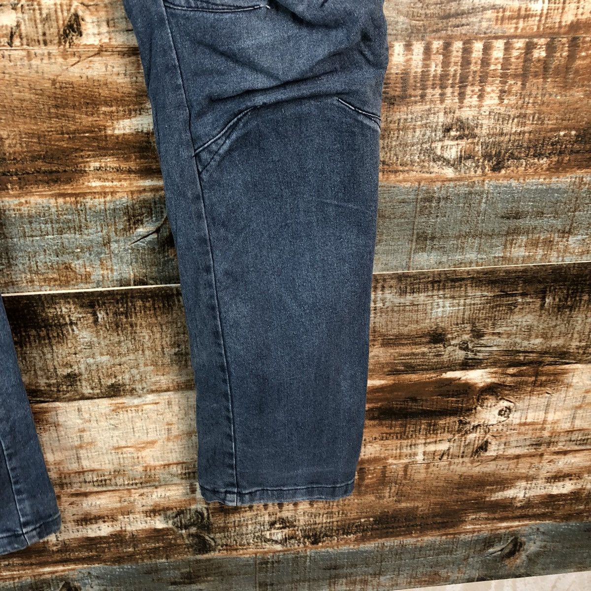 Japanese Brand Field Core Blue Distressed ripped Denim Pants #A2151 Size US 34 / EU 50 - 12 Thumbnail