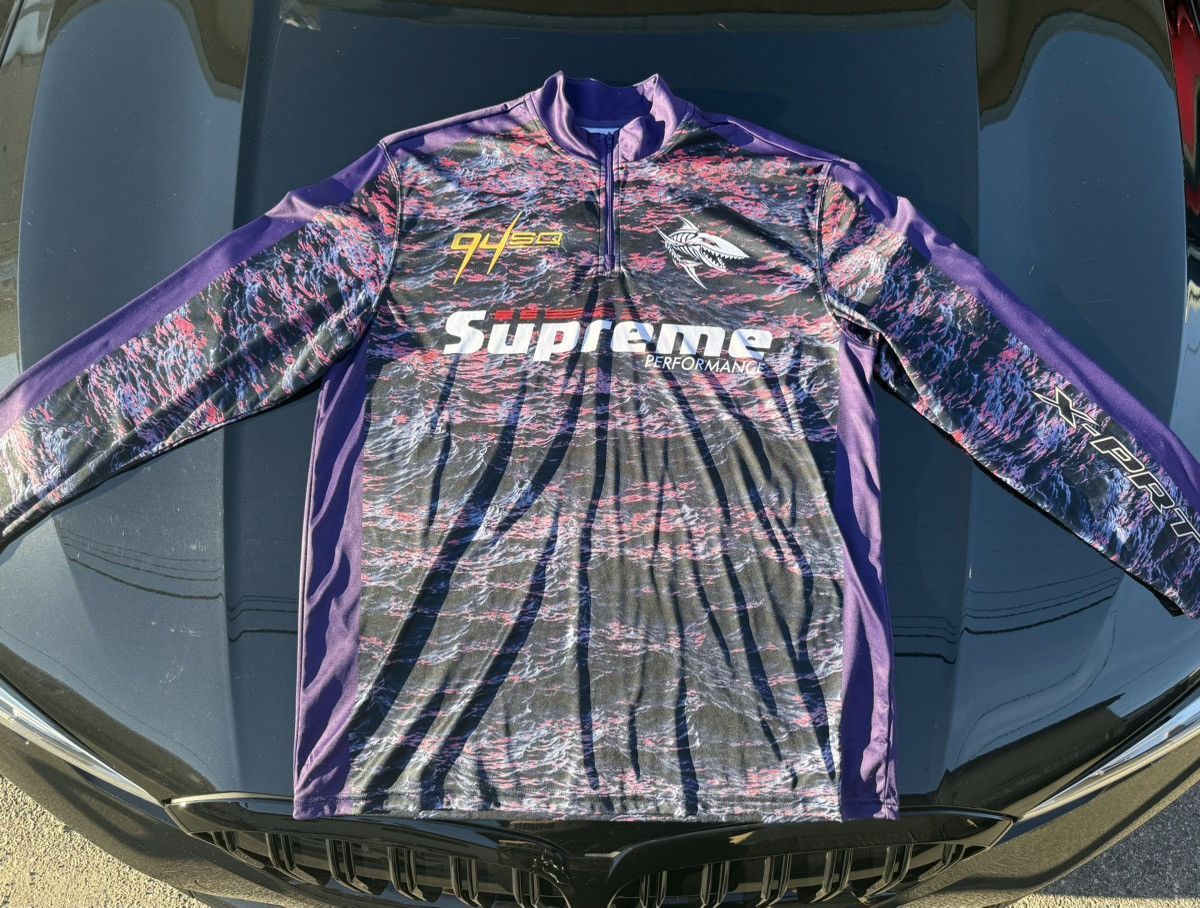 Supreme Supreme Waves Zip Pullover 1/4 Size US XL / EU 56 / 4 - 4 Thumbnail