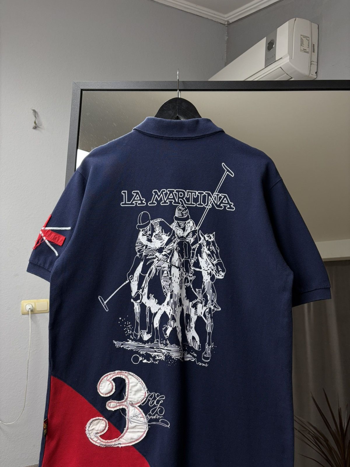 Polo Ralph Lauren La Martina Polo Shirt Equestrian Luxury Big Logo Back Y2K Size US L / EU 52-54 / 3 - 2 Thumbnail