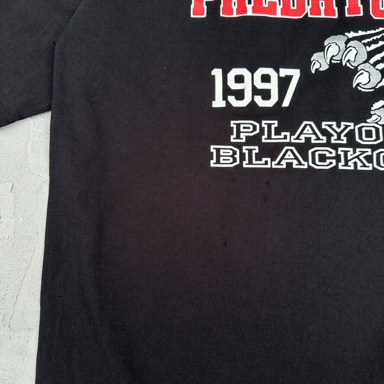 Lightning Bolt Vintage Orlando Predators Football 1997 Playoff T Shirt Size US XL / EU 56 / 4 - 4 Thumbnail