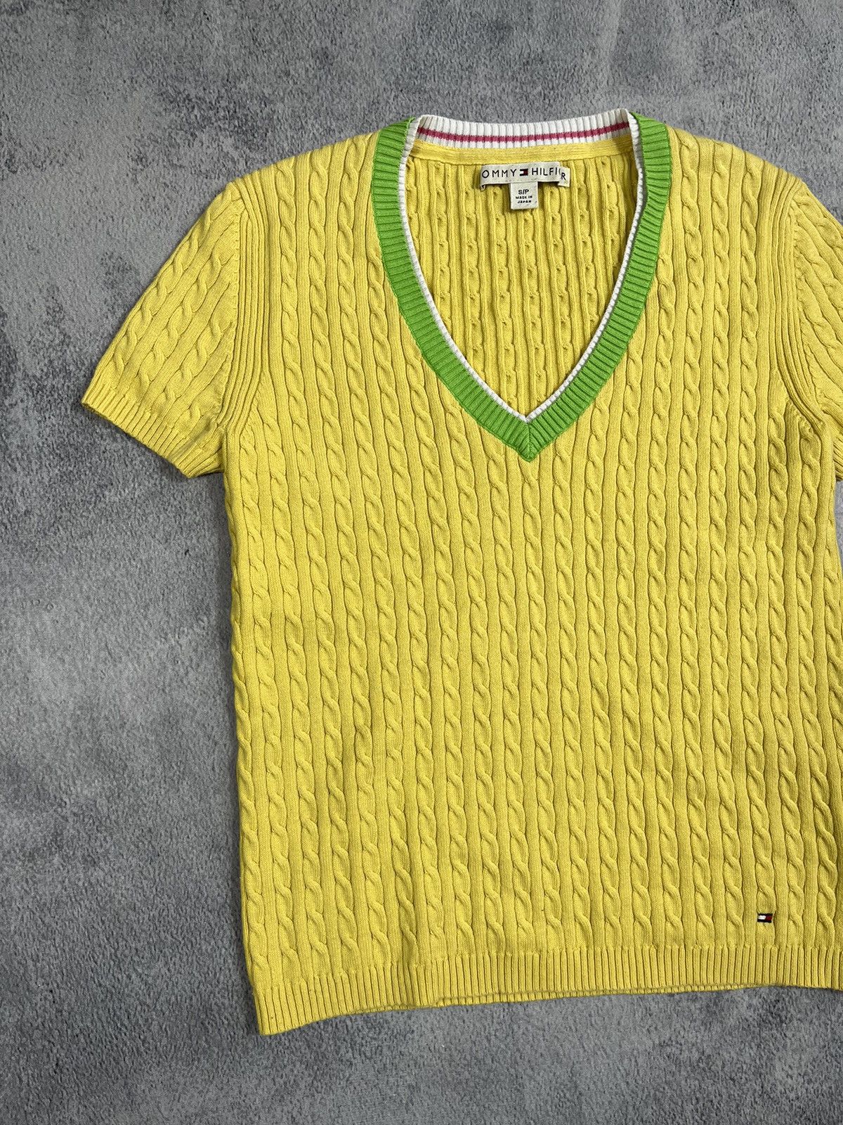 Tommy Hilfiger Vintage Y2K Tommy Hilfiger short sleeve sweater old money Size S / US 4 / IT 40 - 2 Thumbnail