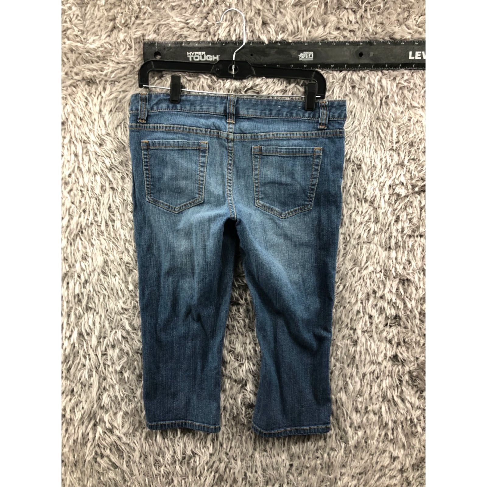 Mossimo Mossimo Jeans Capri Size 11 Juniors Mid Rise Dark Wash Blue Denim Size 32" / US 10 / IT 46 - 5 Thumbnail