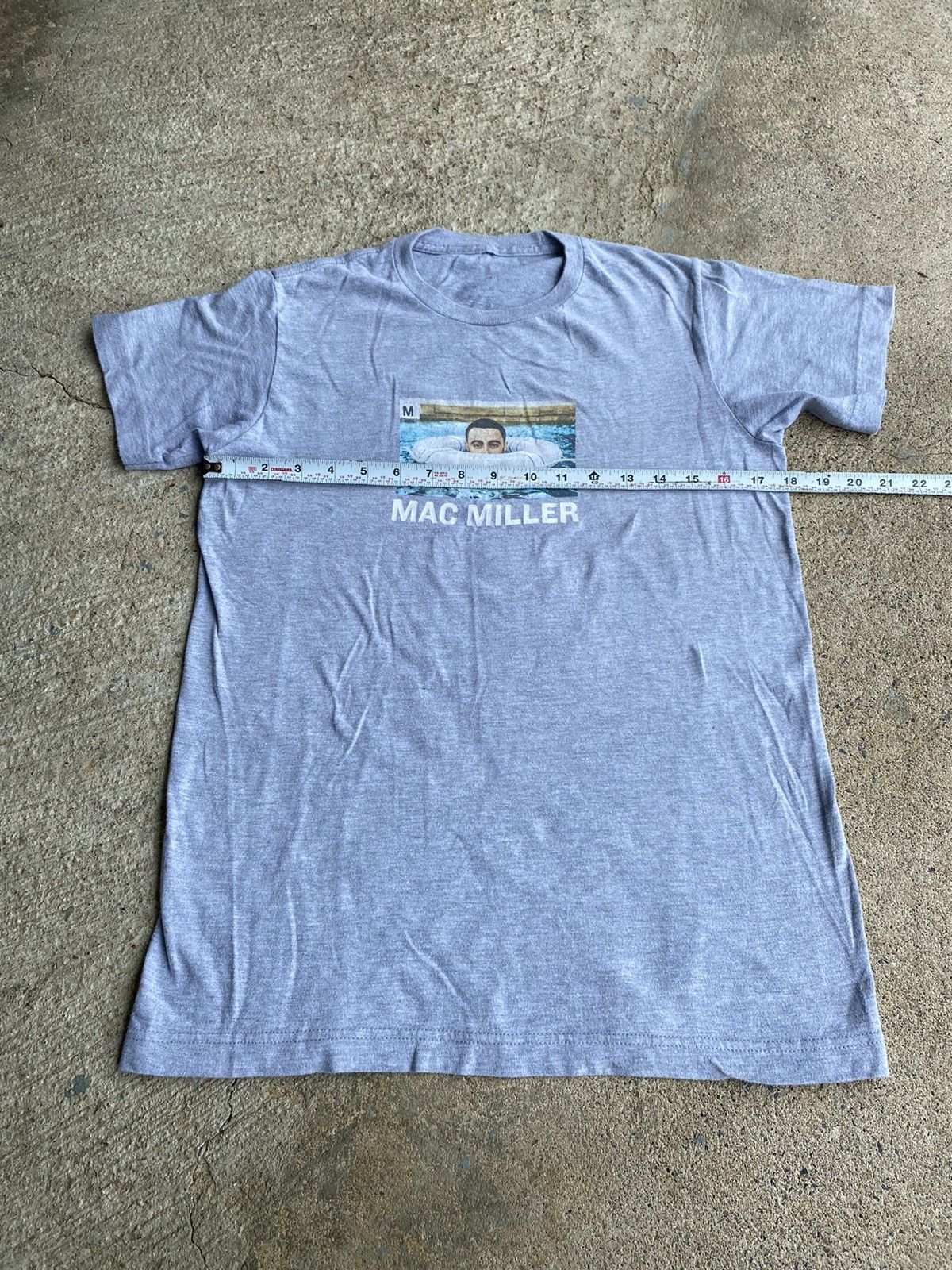 Mac Miller × Vintage Mac Miller Grey Rap Tee Shirt Size US S / EU 44-46 / 1 - 7 Thumbnail