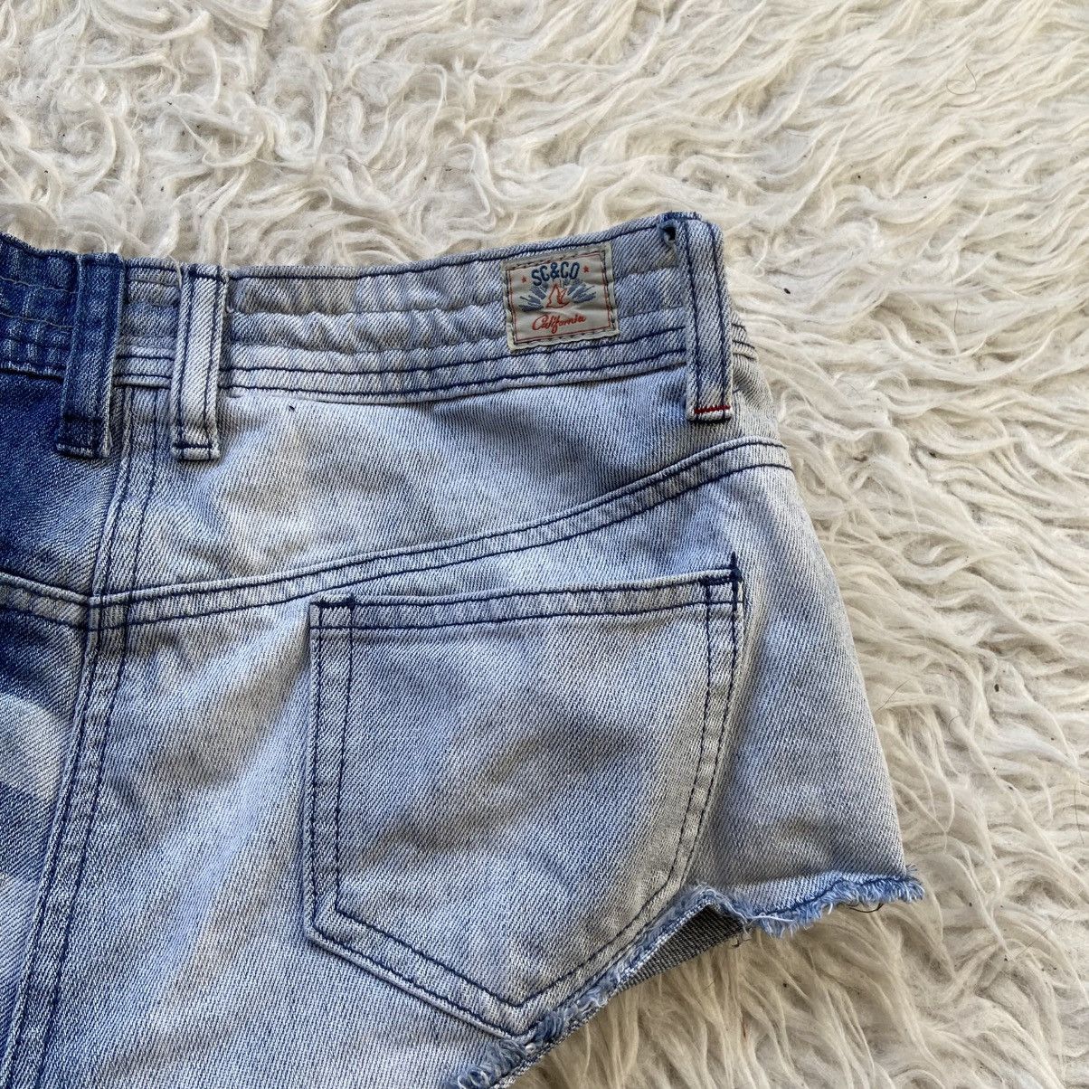 If Six Was Nine 📌 Vintage Soulcat USA Flag Metal Stars Y2K Shorts Size 30" / US 8 / IT 44 - 7 Thumbnail