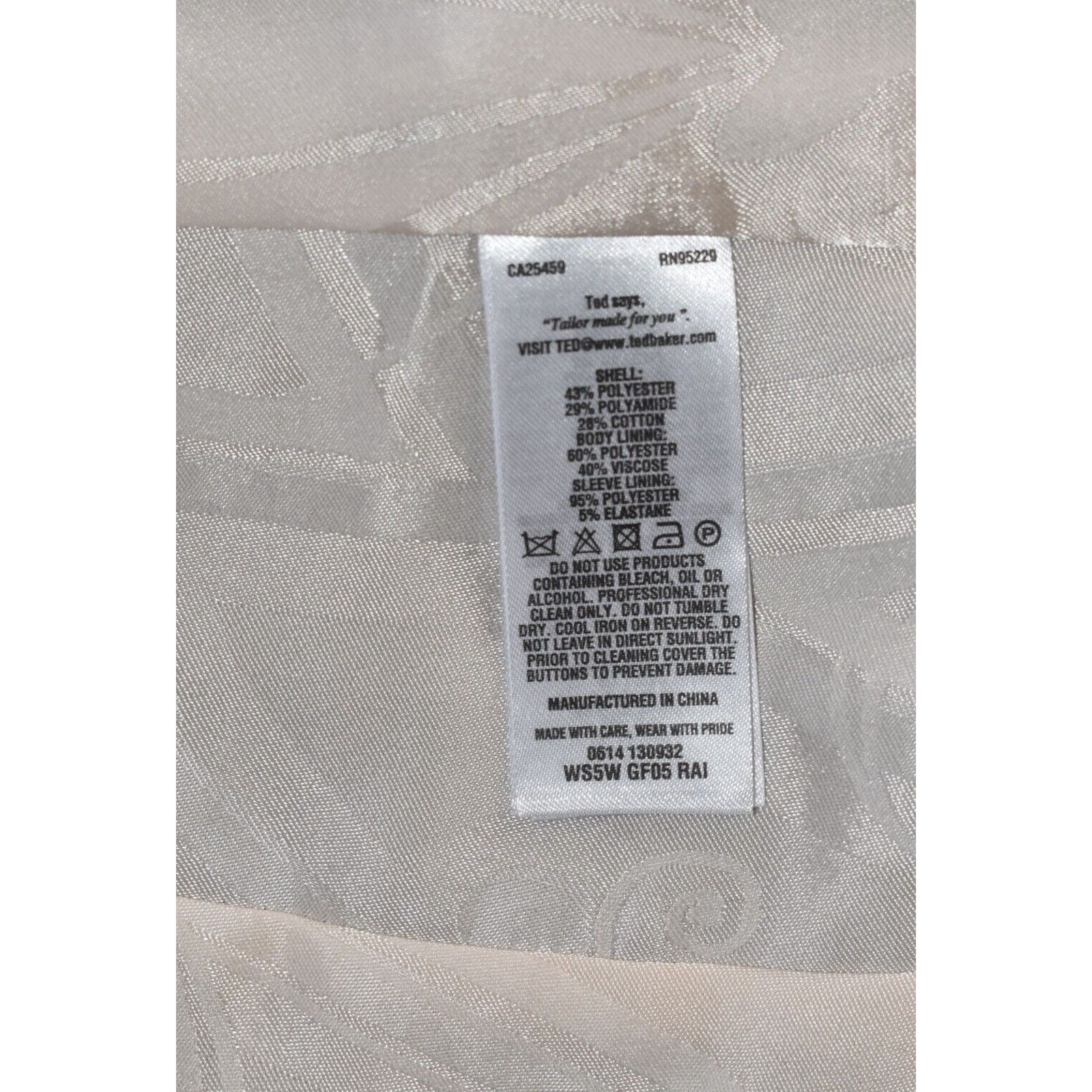Ted Baker NWT TED BAKER Pique Square Single Button Blazer Sz 0/2 $425 Size XS / US 0-2 / IT 36-38 - 7 Thumbnail
