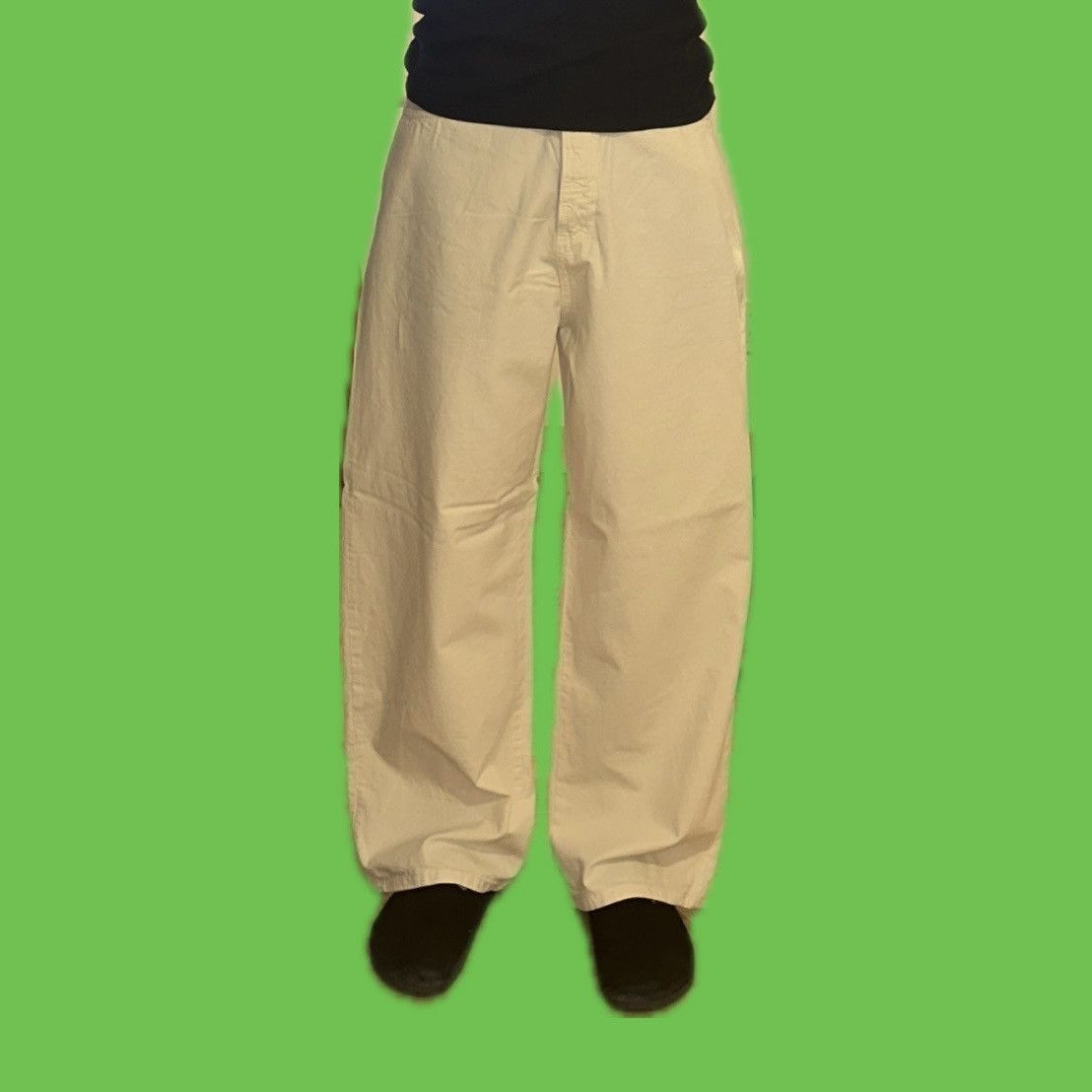 Zara Zara Wide Leg Trouser Off White Size US 42 / EU 58 - 3 Thumbnail