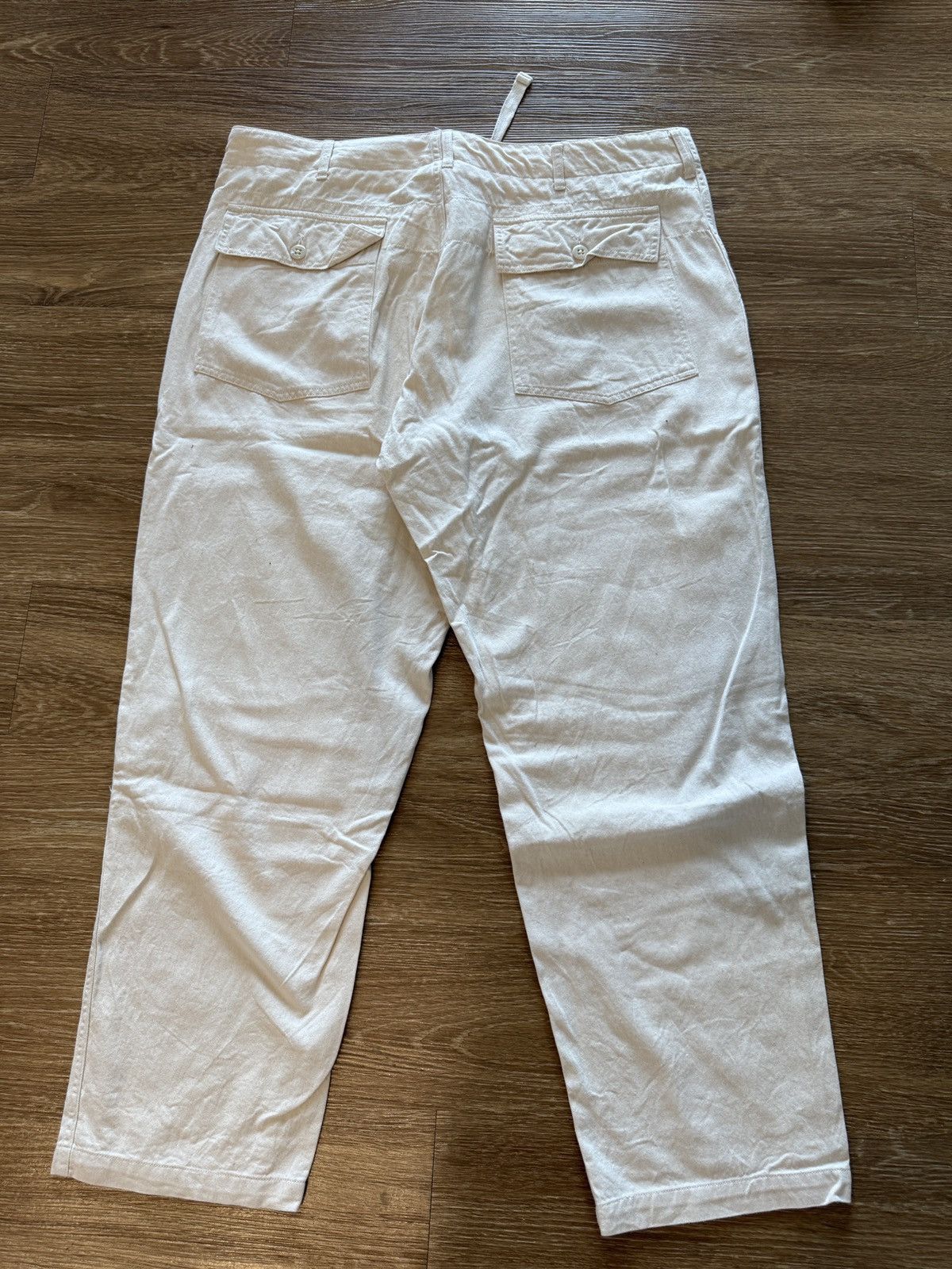 Engineered Garments Engineered Garments Cream Fatigue pants Size US 38 / EU 54 - 6 Thumbnail