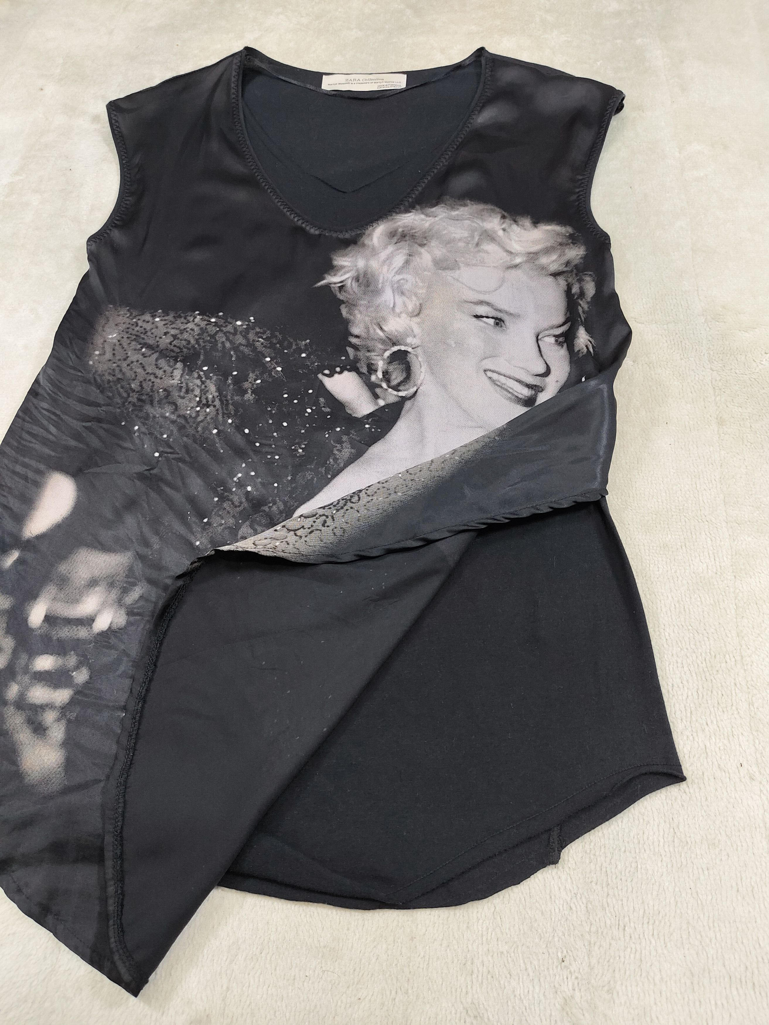 Zara 🔥Zara Collection Marilyn Monroe Hybrid Silhouette Top Size M / US 6-8 / IT 42-44 - 6 Thumbnail