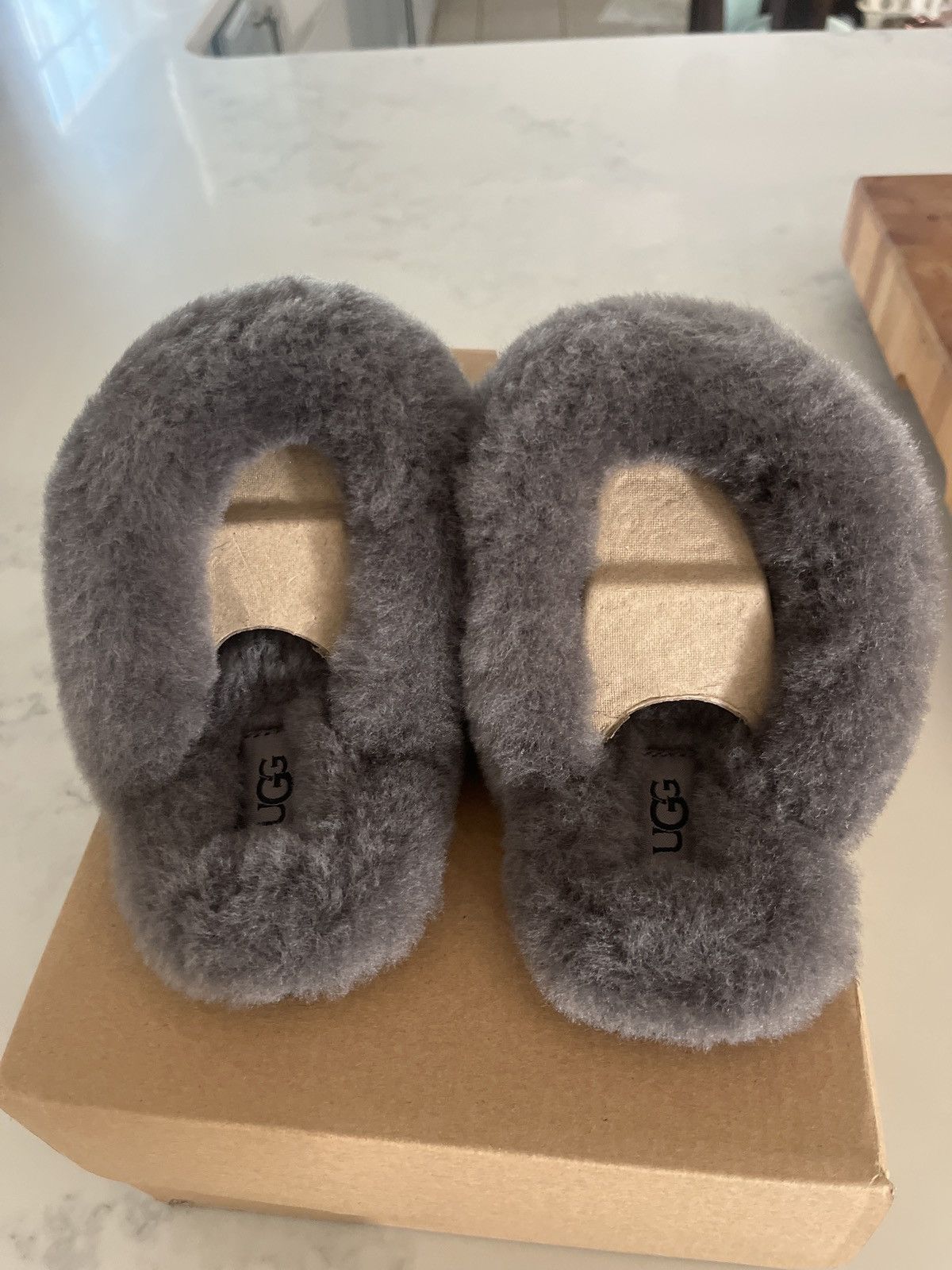 Ugg UGG Scuffette II Slippers Black/ Grey Brand New 8W Size US 8 / IT 38 - 3 Thumbnail