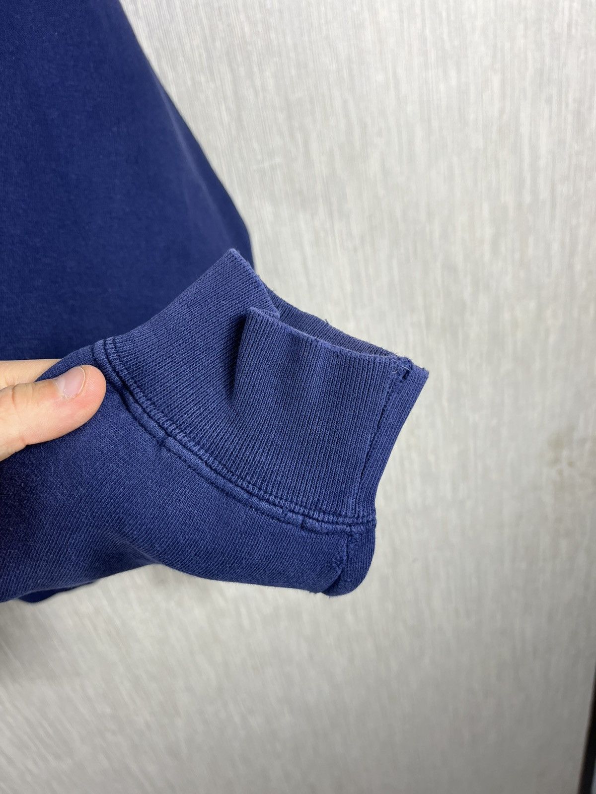 Stussy Vintage 80s Stussy basic chest logo navy distressed crewneck Size US M / EU 48-50 / 2 - 15 Thumbnail
