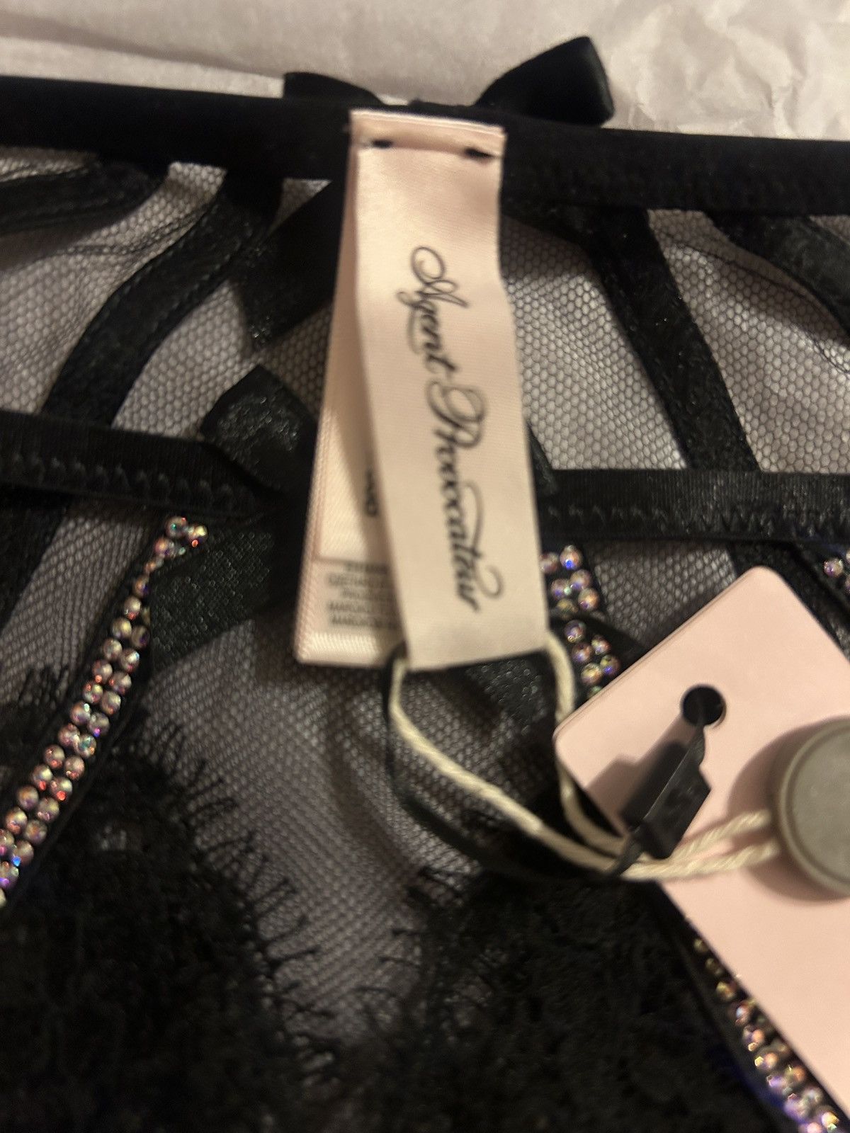 Agent Provocateur AGENT PROVOCATEUR Caitriona crystal-embellished briefs Size 28" / US 6 / IT 42 - 7 Thumbnail