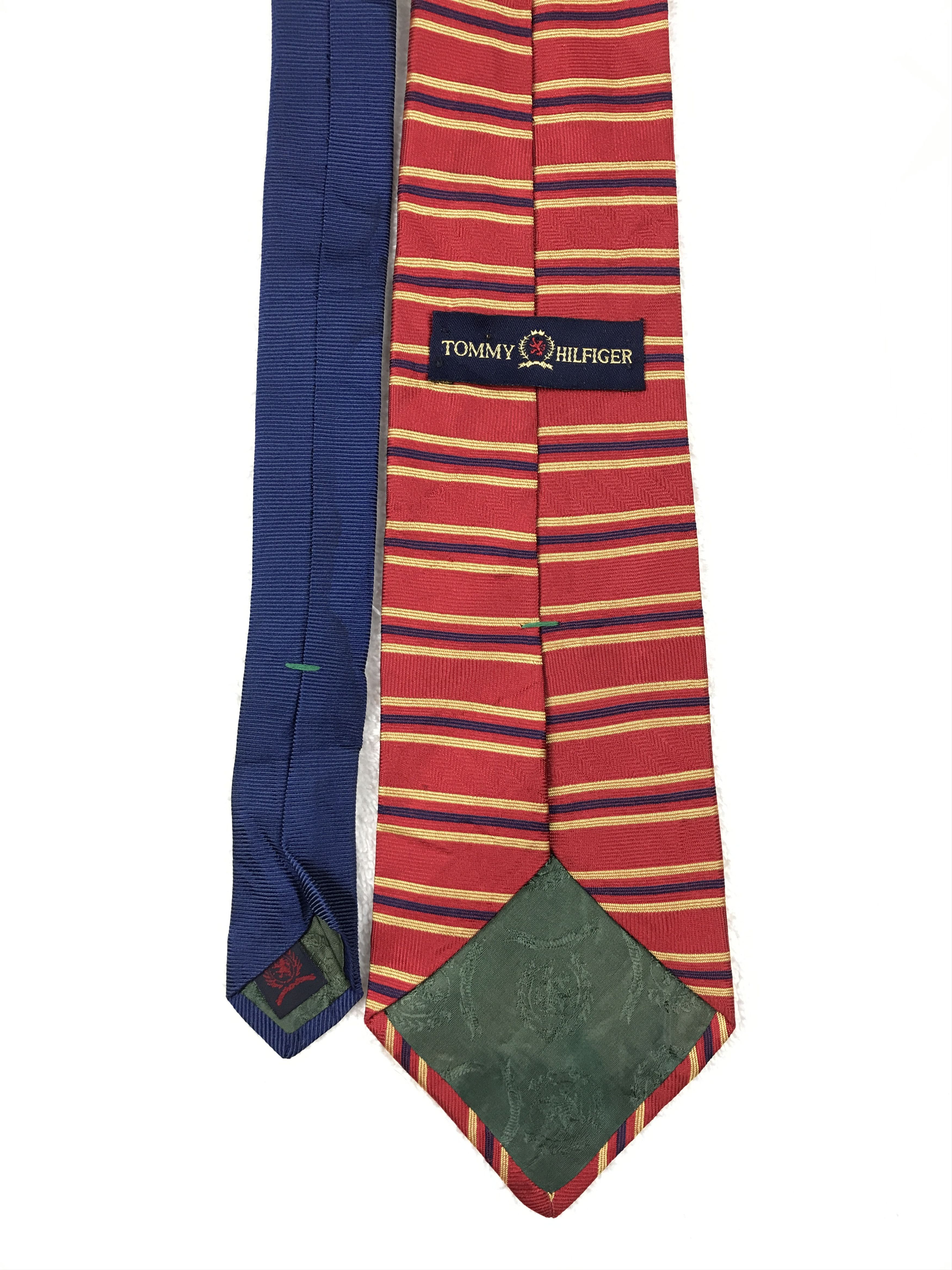 Designer × Tommy Hilfiger × Vintage Vintage Tommy Hilfiger Silk Necktie Size ONE SIZE - 4 Thumbnail
