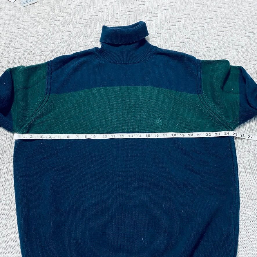 Nautica Vintage Nautica navy striped cotton turtleneck sweater Size US XXL / EU 58 / 5 - 5 Thumbnail