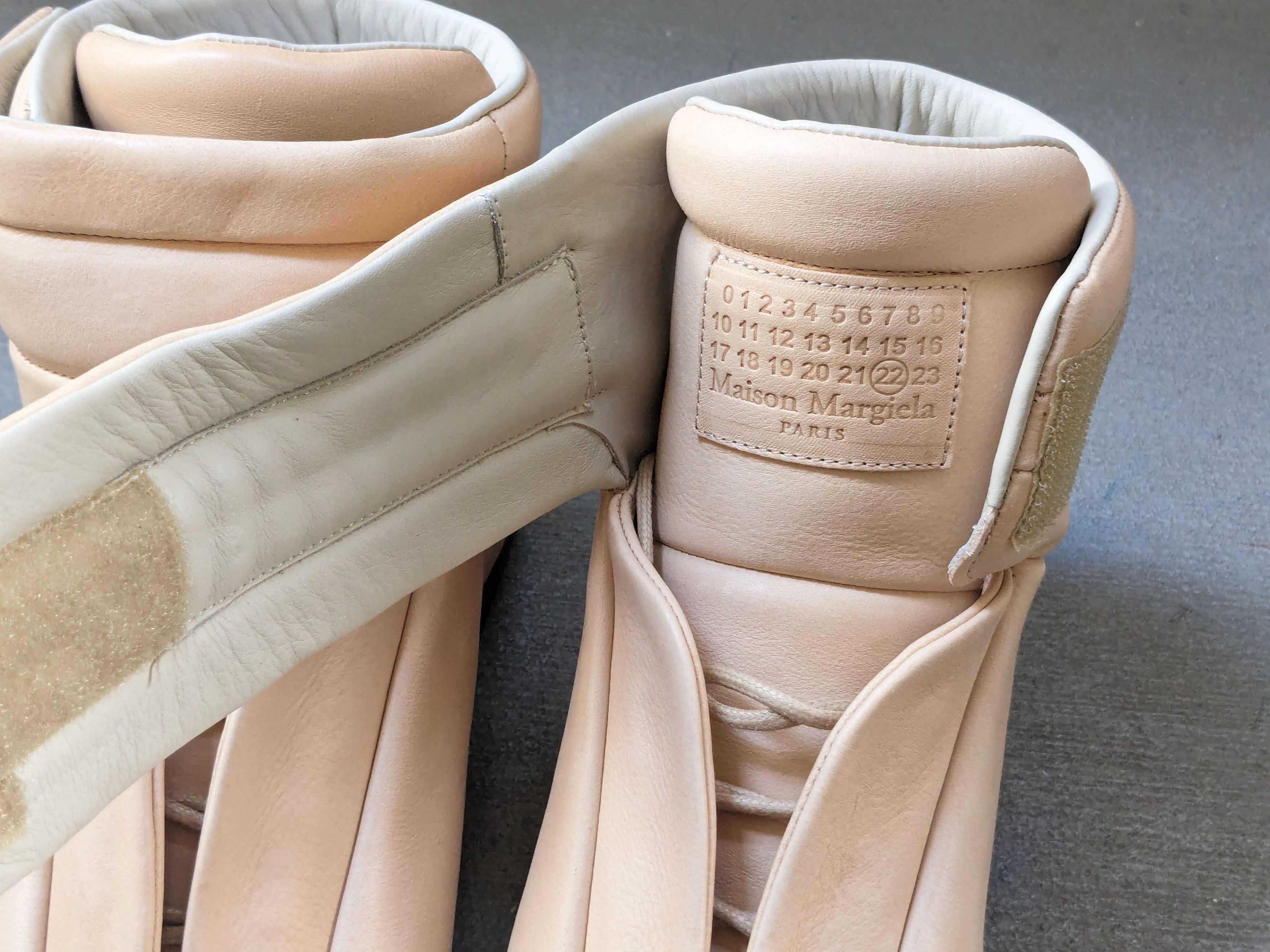 Maison Margiela Maison Margiela Future Beige 10 43 Leather High Tops Rare Size US 10 / EU 43 - 3 Thumbnail