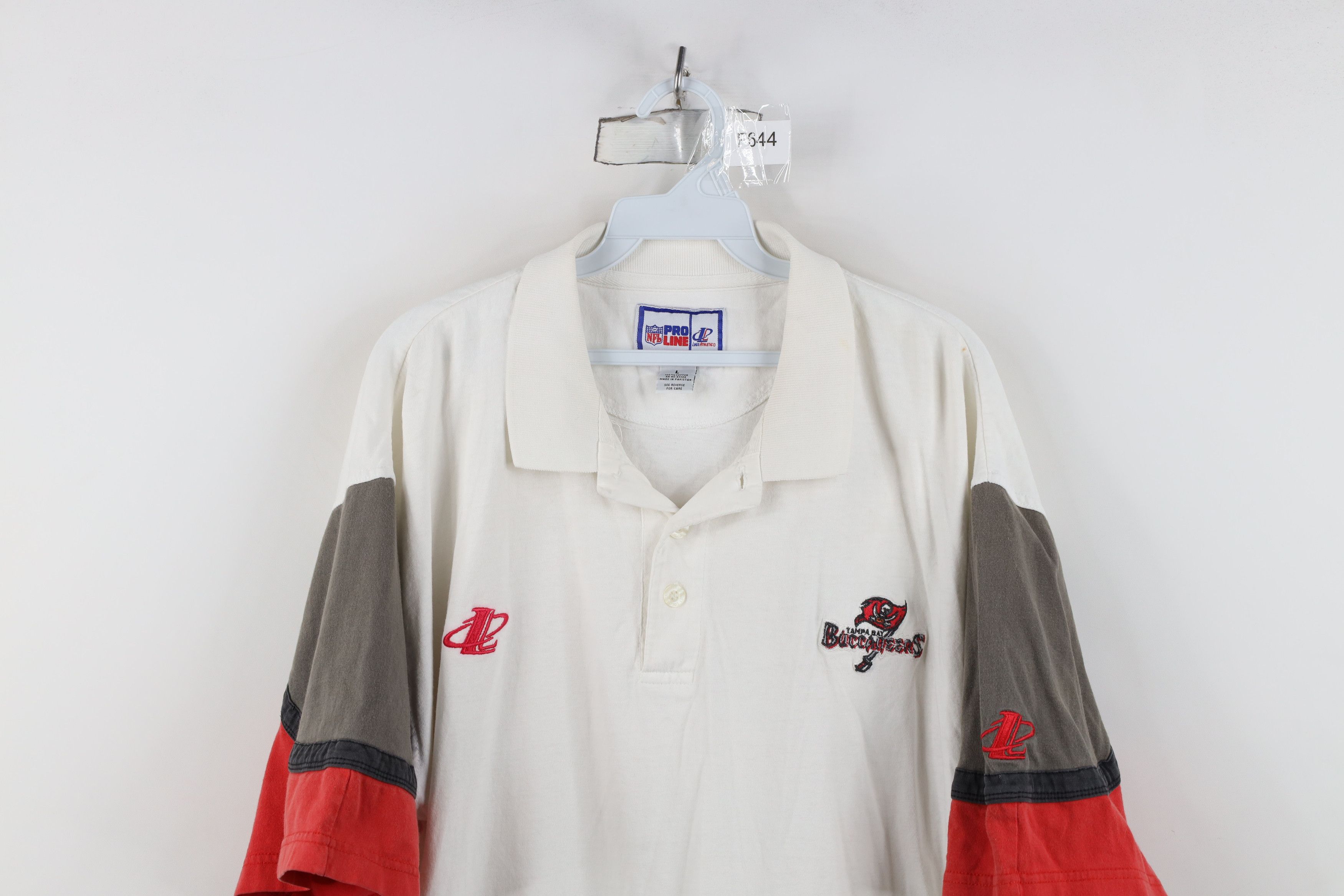 Vintage Vintage 90s Tampa Bay Buccaneers Football Golf Polo Shirt Size US L / EU 52-54 / 3 - 2 Thumbnail