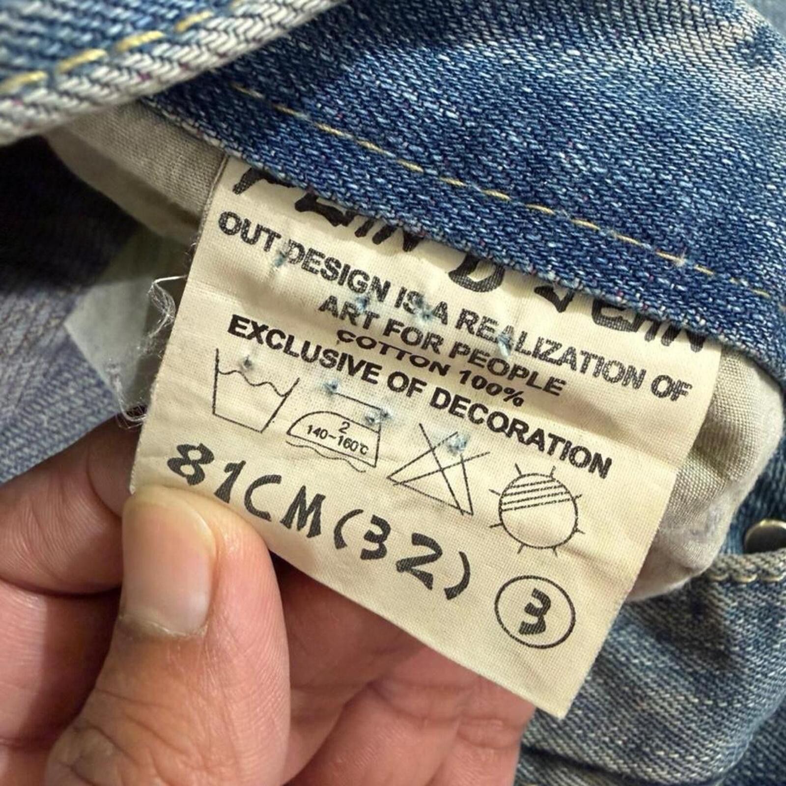 Other Vintage style Plan B straight fit unique shade denim jeans Size US 33 - 8 Thumbnail