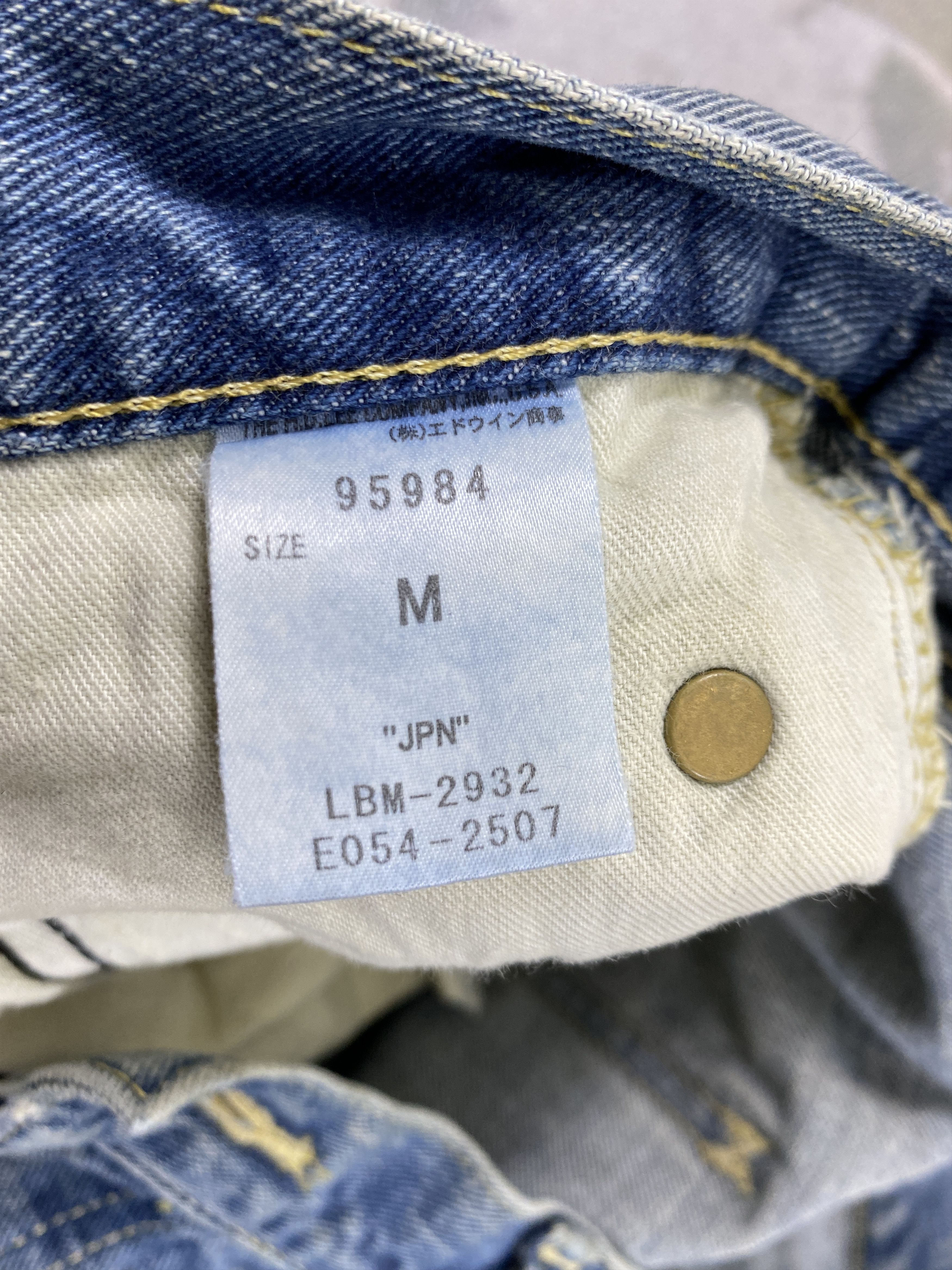 If Six Was Nine Redline Dirty Blue Vintage Lee Jeans 33x33 Denim- JN3660 Size US 33 - 9 Thumbnail