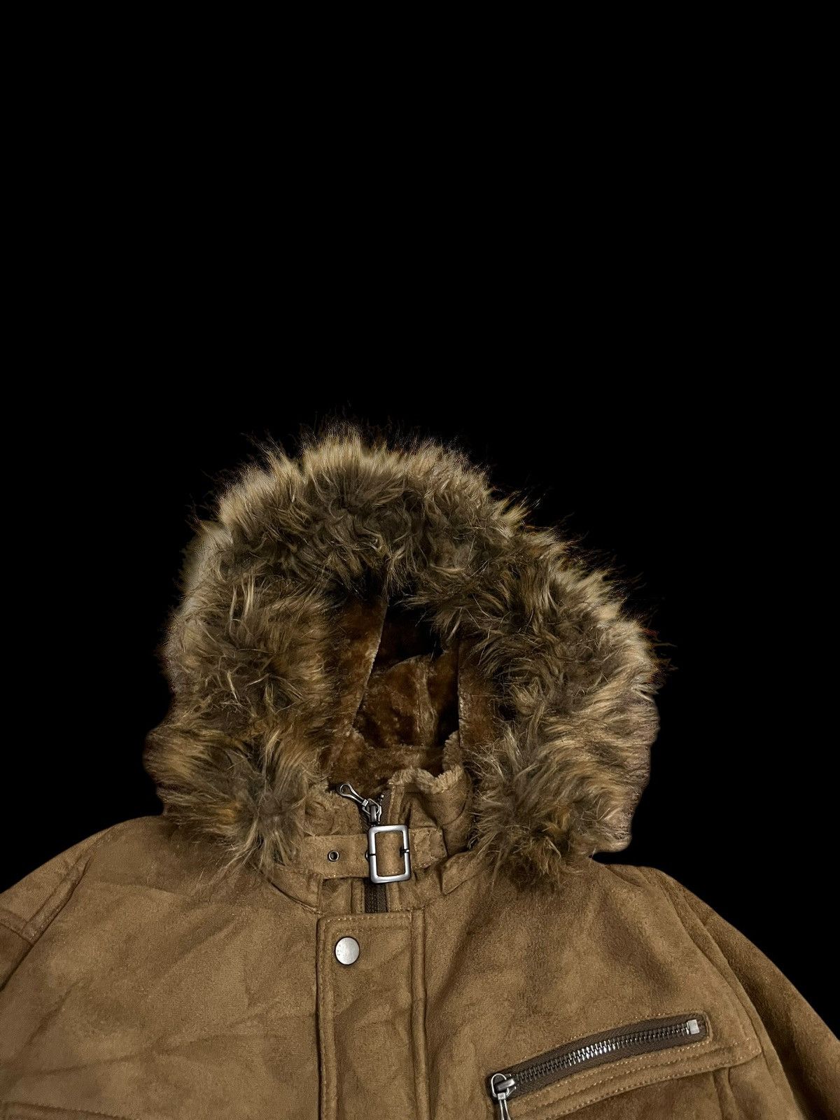 Hysteric Glamour × Japanese Brand Taka Q Brown Fur Hooded Jacket Size US L / EU 52-54 / 3 - 7 Thumbnail