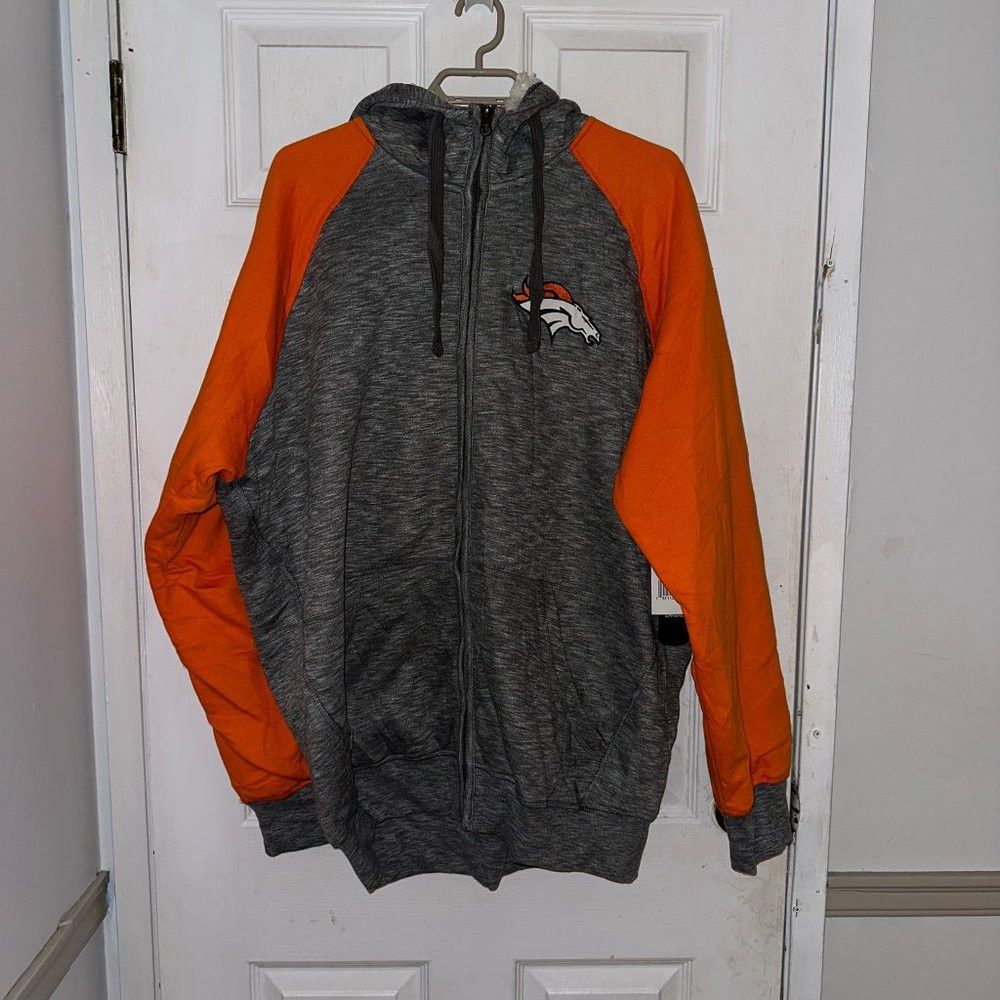 NFL New Denver Broncos Fur Hoodie Men's Size 2XL NFL Size US XXL / EU 58 / 5 - 7 Thumbnail