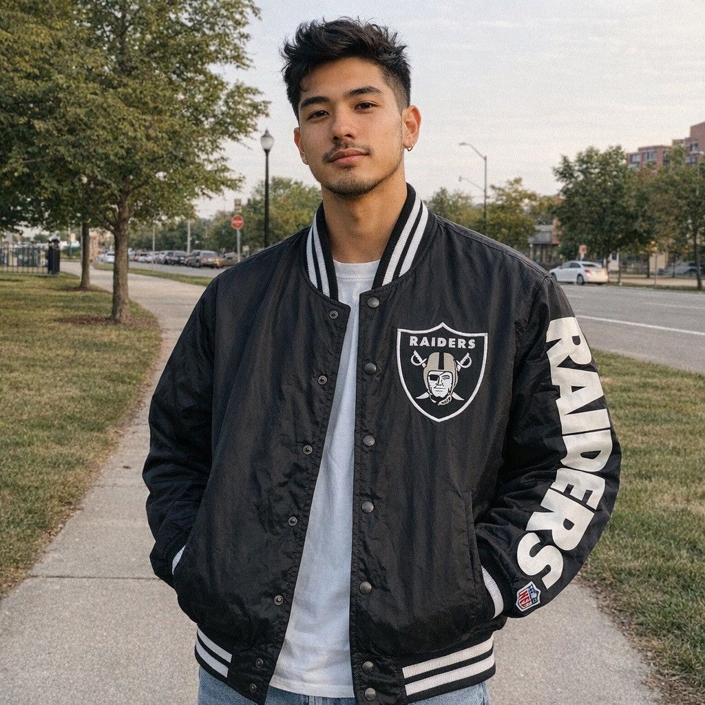 Avirex Avirex x NFL RAIDERS Varsity Jacket Size US M / EU 48-50 / 2 - 1 Thumbnail