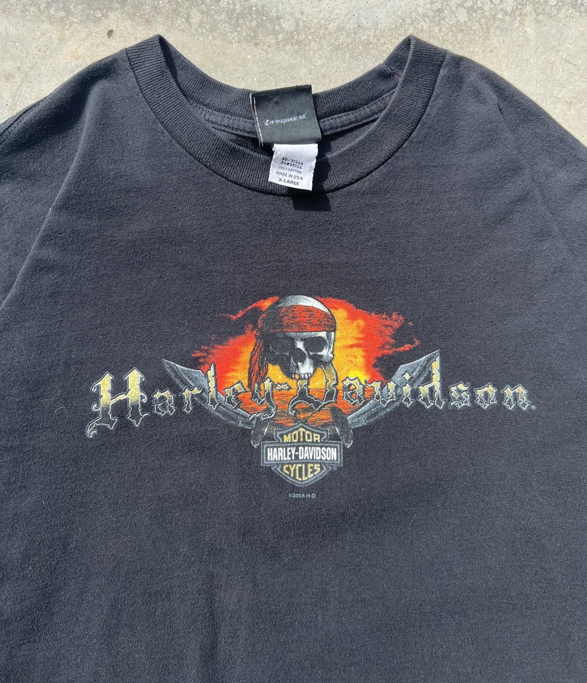 Harley Davidson Vintage Y2K Harley Davidson Tee Shirt Size US XL / EU 56 / 4 - 2 Thumbnail