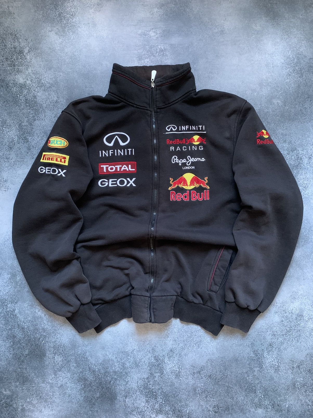 Red Bull × Vintage Vintage Red Bull Racing Zip Up Sweatshirt y2k Size US XL / EU 56 / 4 - 3 Thumbnail
