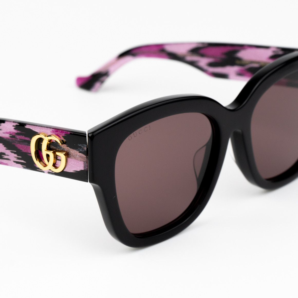 Gucci NEW Gucci GG1550SK 004 Black Red Women Square Sunglasses Size ONE SIZE - 5 Thumbnail