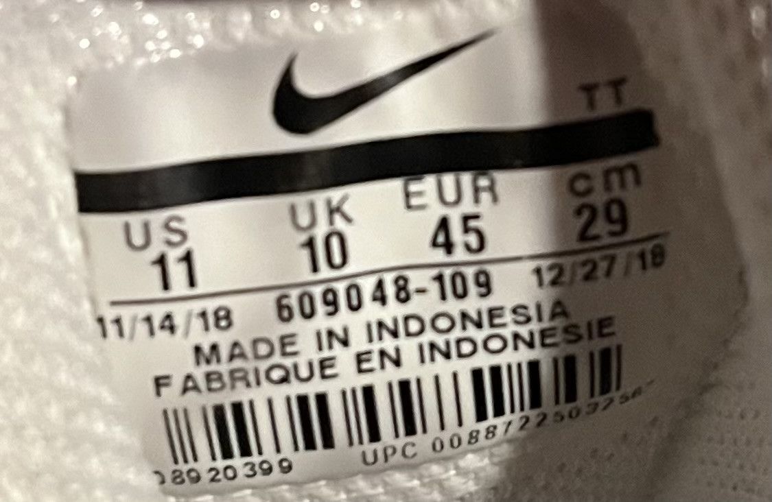 Nike Nike Air Max 95 White Black Running Shoes Size US 11 / EU 44 - 6 Thumbnail